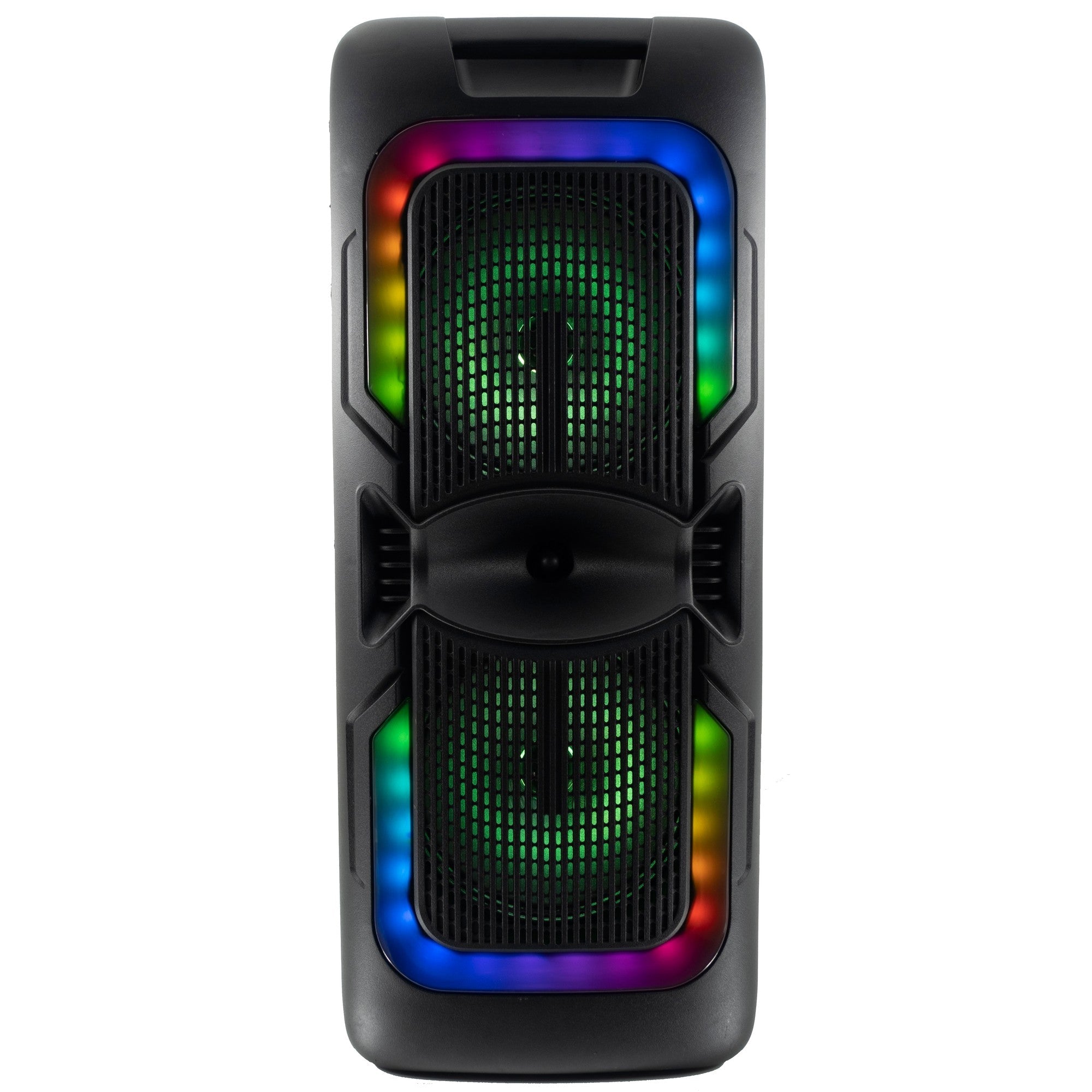 AudioBox ABX - 2085R Rechargeable Bluetooth Party Speaker with Mic, Dual 8" Woofers, WaveSync, USB/TF/FM/AUX, Type - C Charging, Portable for Indoor & Outdoor Use - Top ElectrosParty SpeakersABX - 2085R810059432758