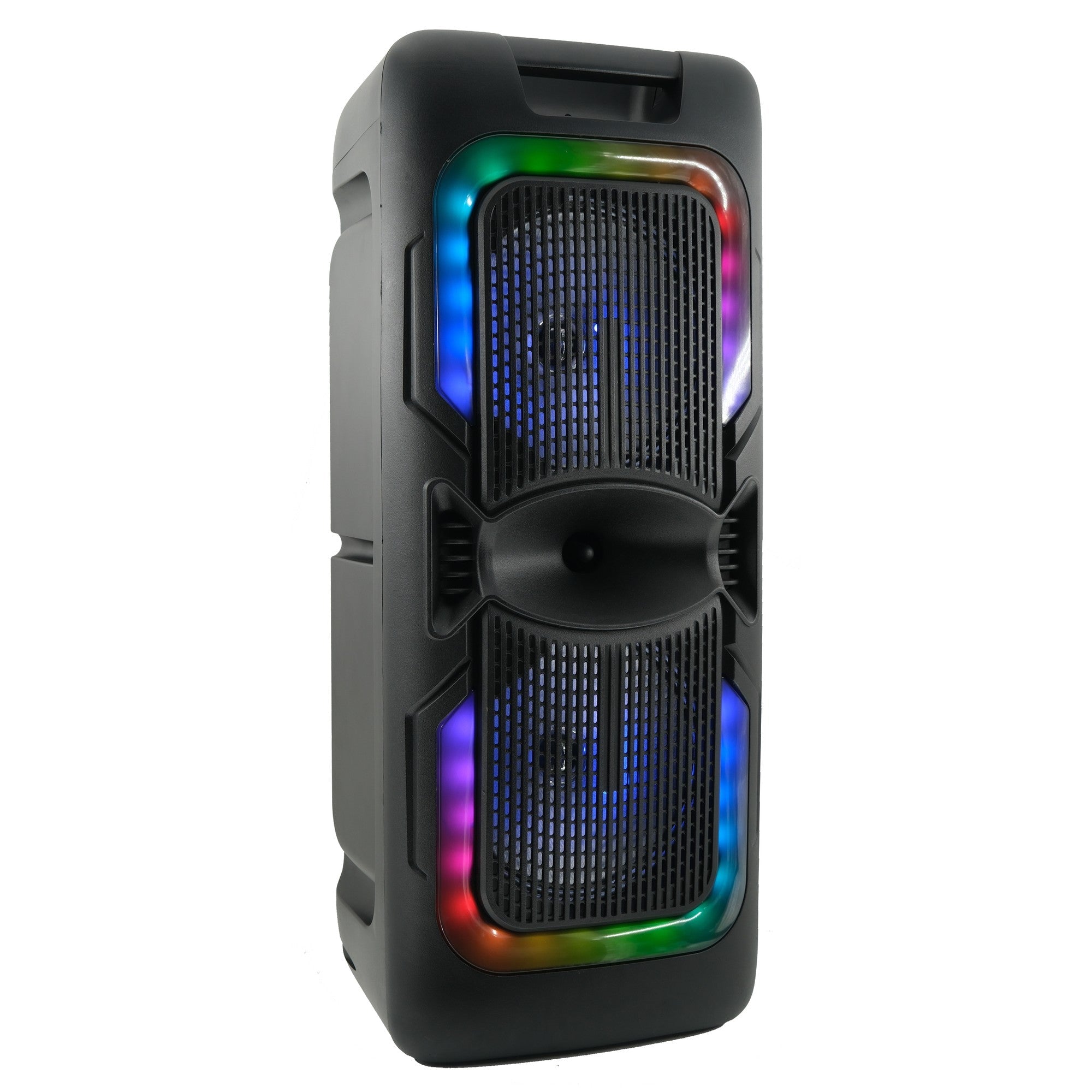 AudioBox ABX - 2085R Rechargeable Bluetooth Party Speaker with Mic, Dual 8" Woofers, WaveSync, USB/TF/FM/AUX, Type - C Charging, Portable for Indoor & Outdoor Use - Top ElectrosParty SpeakersABX - 2085R810059432758