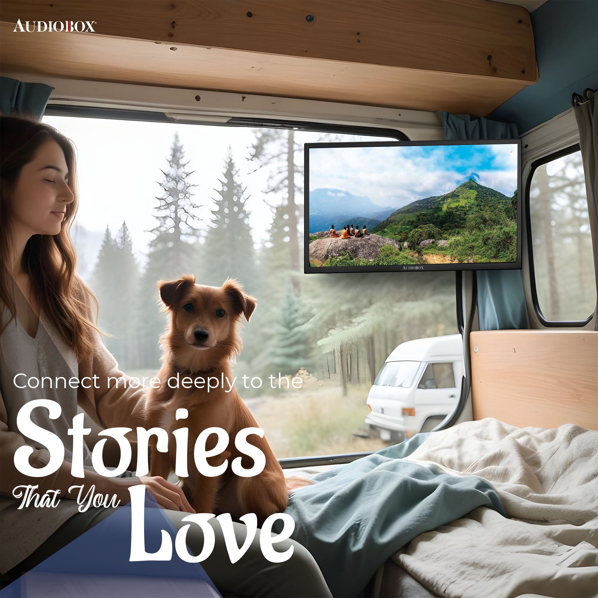 Audiobox Smart TV with Built - In DVD Player, Bluetooth Remote Control, HD LED, 12V AC/DC Compatible - Perfect for RVs, Movies, Gaming, Travel & Home Entertainment, Includes HDMI & USB Ports - Top ElectrosTVTV - 320SD810059432215