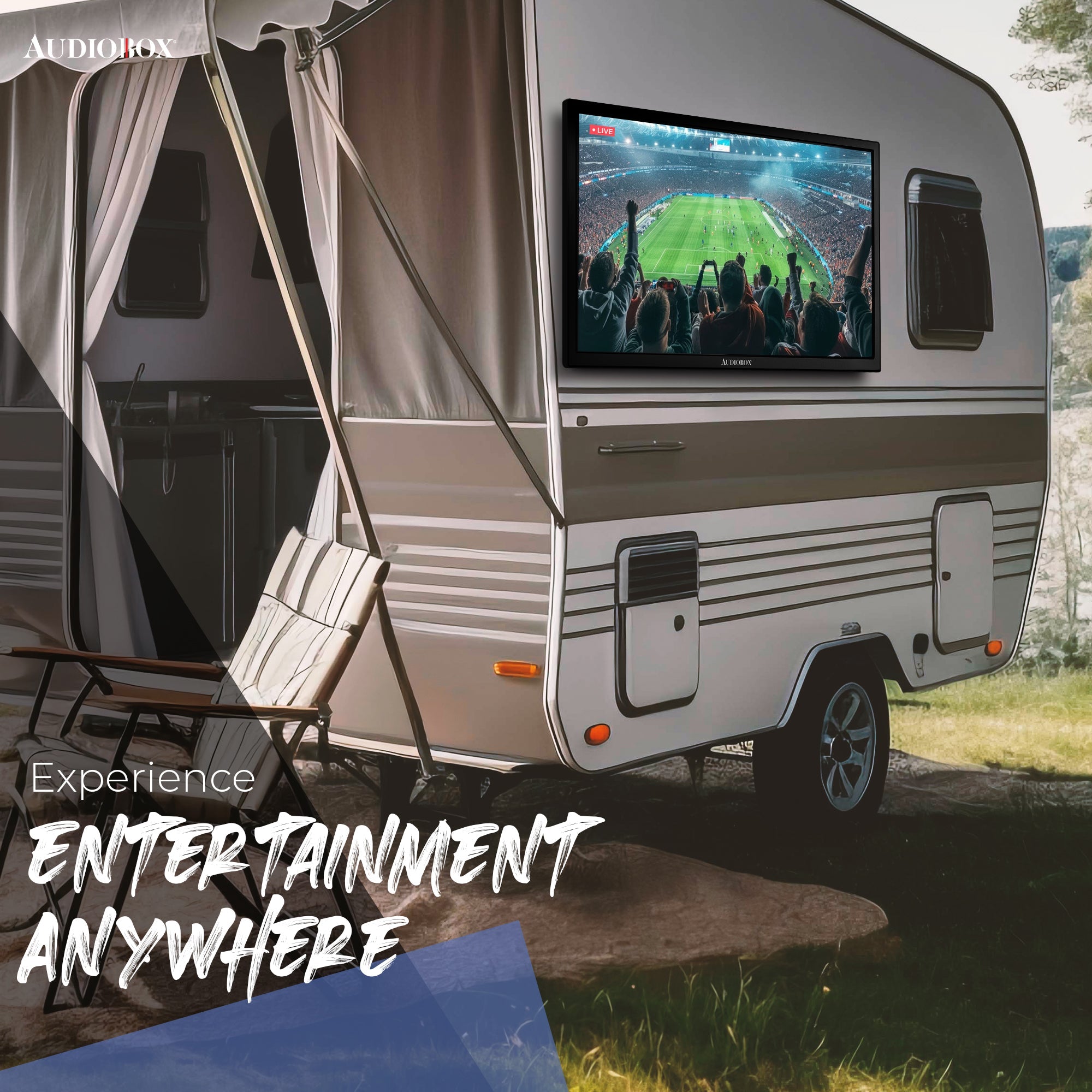 Audiobox Smart TV with Built - In DVD Player, Bluetooth Remote Control, HD LED, 12V AC/DC Compatible - Perfect for RVs, Movies, Gaming, Travel & Home Entertainment, Includes HDMI & USB Ports - Top ElectrosTVTV - 320SD810059432215