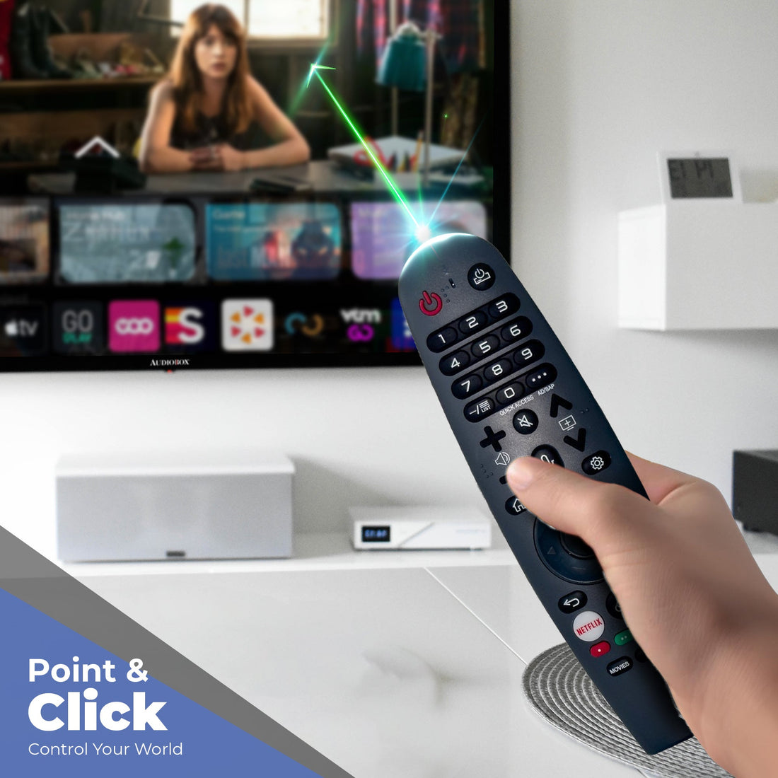 Audiobox Smart TV with Built - In DVD Player, Bluetooth Remote Control, HD LED, 12V Compatible - Perfect for RVs, Movies, Gaming, Travel & Home Entertainment, Includes HDMI & USB Ports - Top ElectrosTVTV - 240SD810059432208