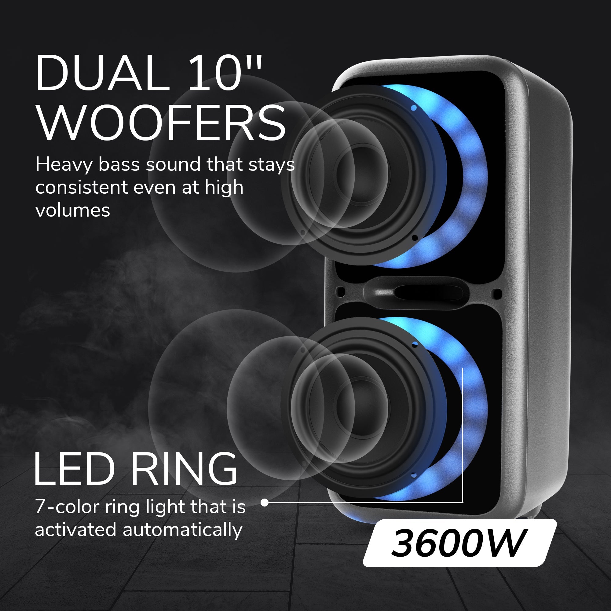 Dolphin SP-2120RBT Portable Bluetooth Speaker Rechargeable Sound System with Microphone - Top ElectrosSpeakersSP-2120RBT850006218578