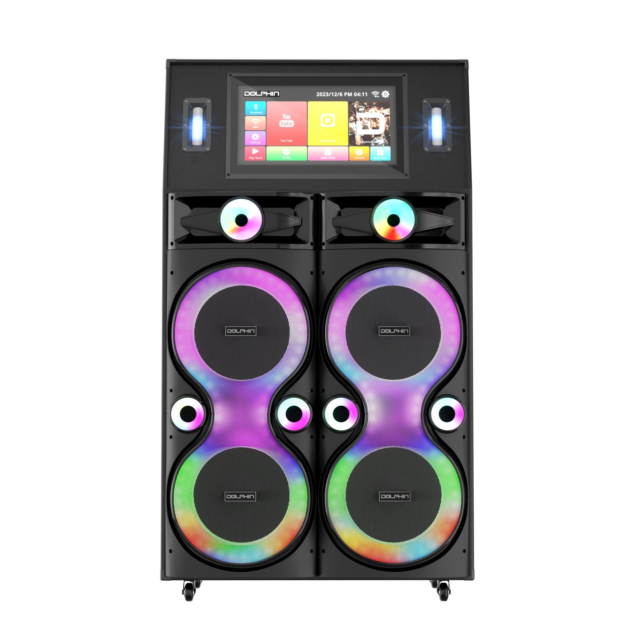 Dolphin XL - 4120 Professional Karaoke Machine with 4x 12" Speakers, Touchscreen, Smart Tablet - Top ElectrosKaraoke SystemXL - 4120810059431805