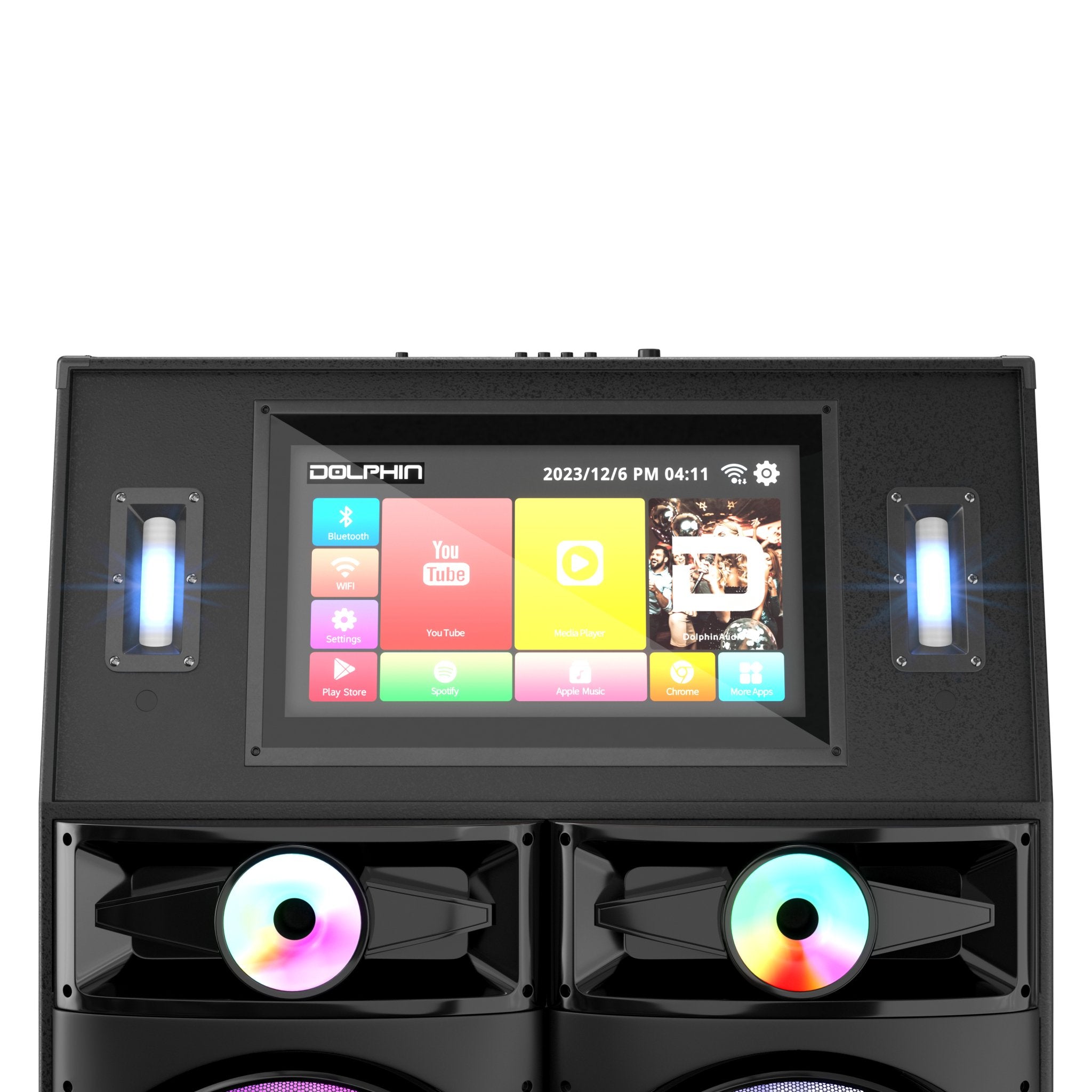 Dolphin XL - 4120 Professional Karaoke Machine with 4x 12" Speakers, Touchscreen, Smart Tablet - Top ElectrosKaraoke SystemXL - 4120810059431805