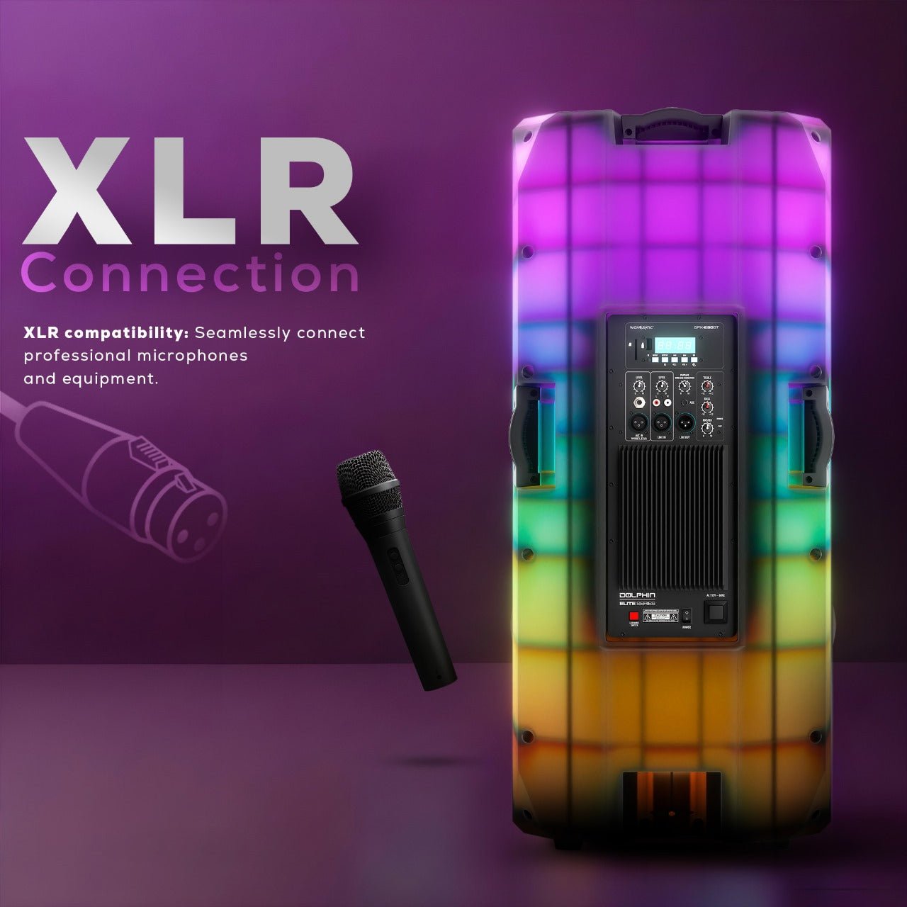 Dual 15" Party Speaker 200W Bluetooth XRL USB TF - Top ElectrosSpeakersSPX - 290BT810059432437
