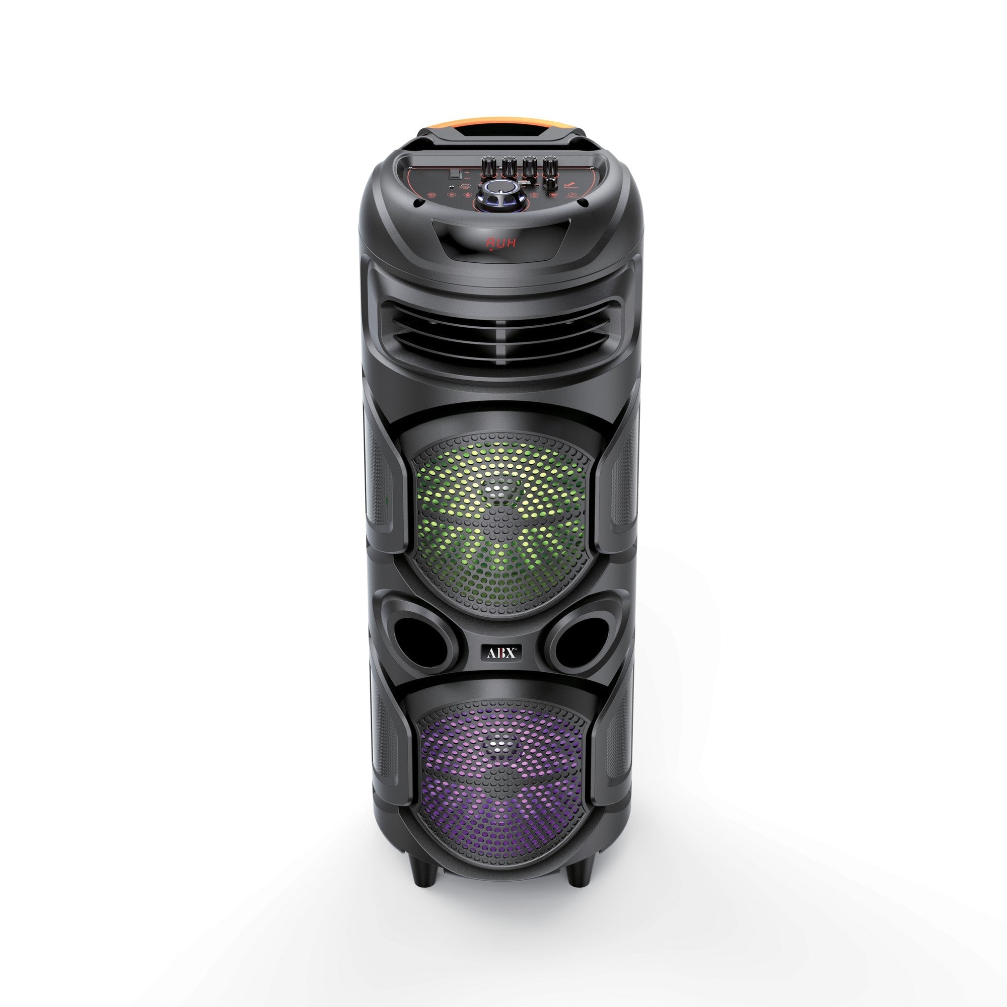 Rechargeable Bluetooth Party Speaker – Dual 8” Woofers, 1800W Power, LED Lights, FM, USB, AUX, TWS, Portable - Top ElectrosKaraoke SpeakerABX - 2900R810059431690