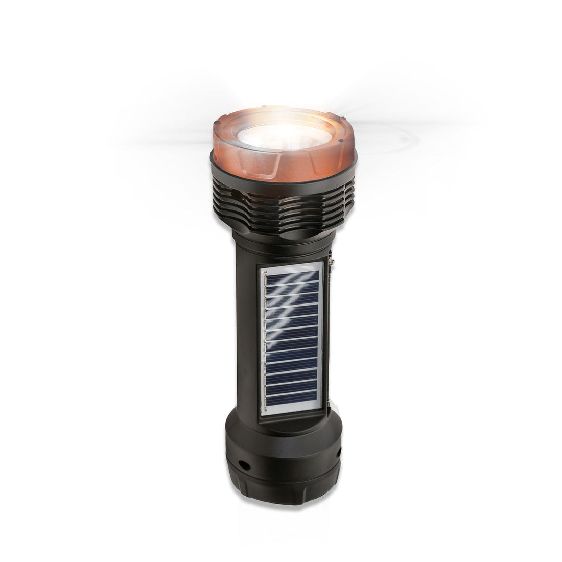 Solar Rechargeable Emergency Flashlight with Bluetooth & FM Radio - 3 Colors Available - Top ElectrosFSL - 200 Copper810059432253