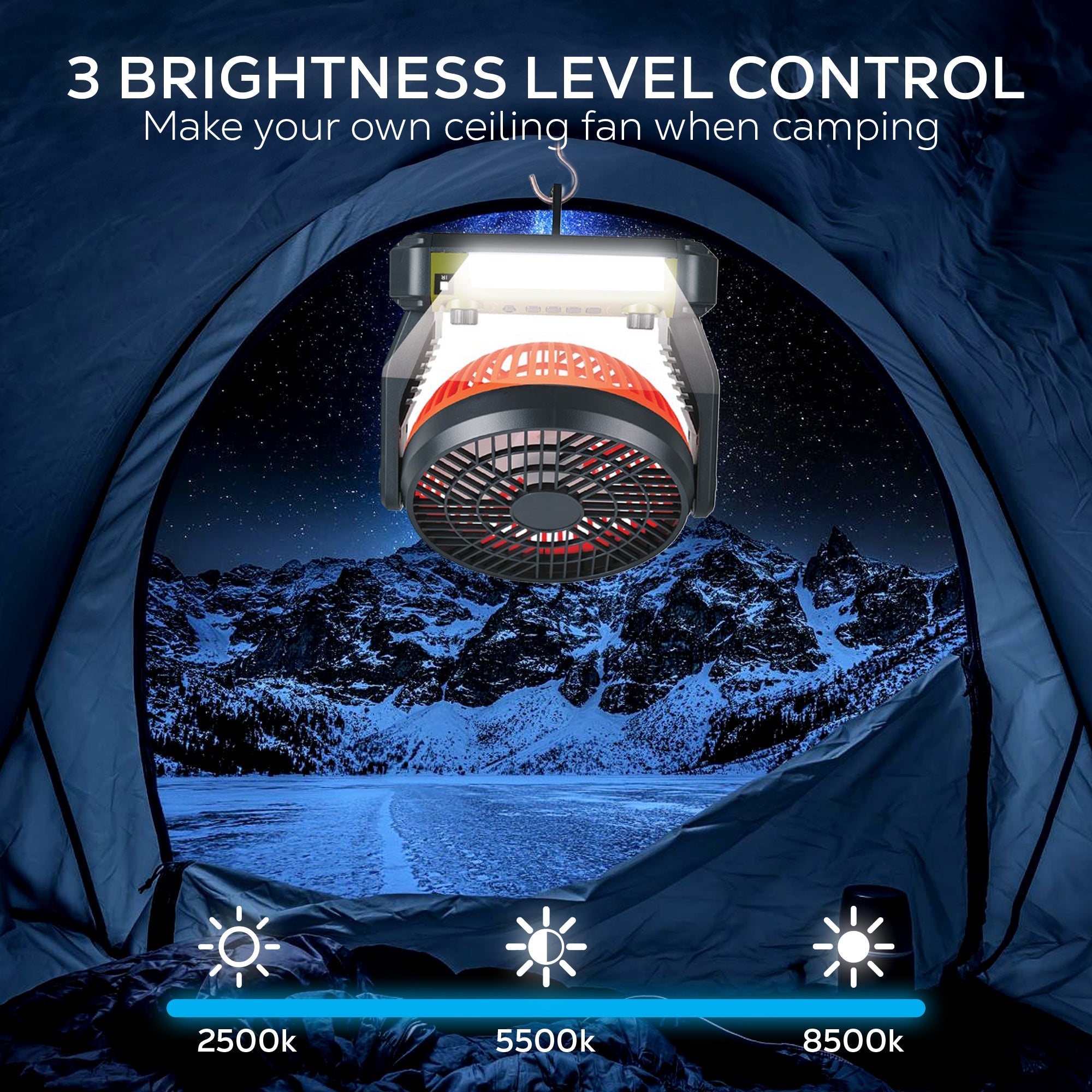 ABX Portable Solar Fan with Speaker and Flash Light - Top ElectrosRXF-40810059431669