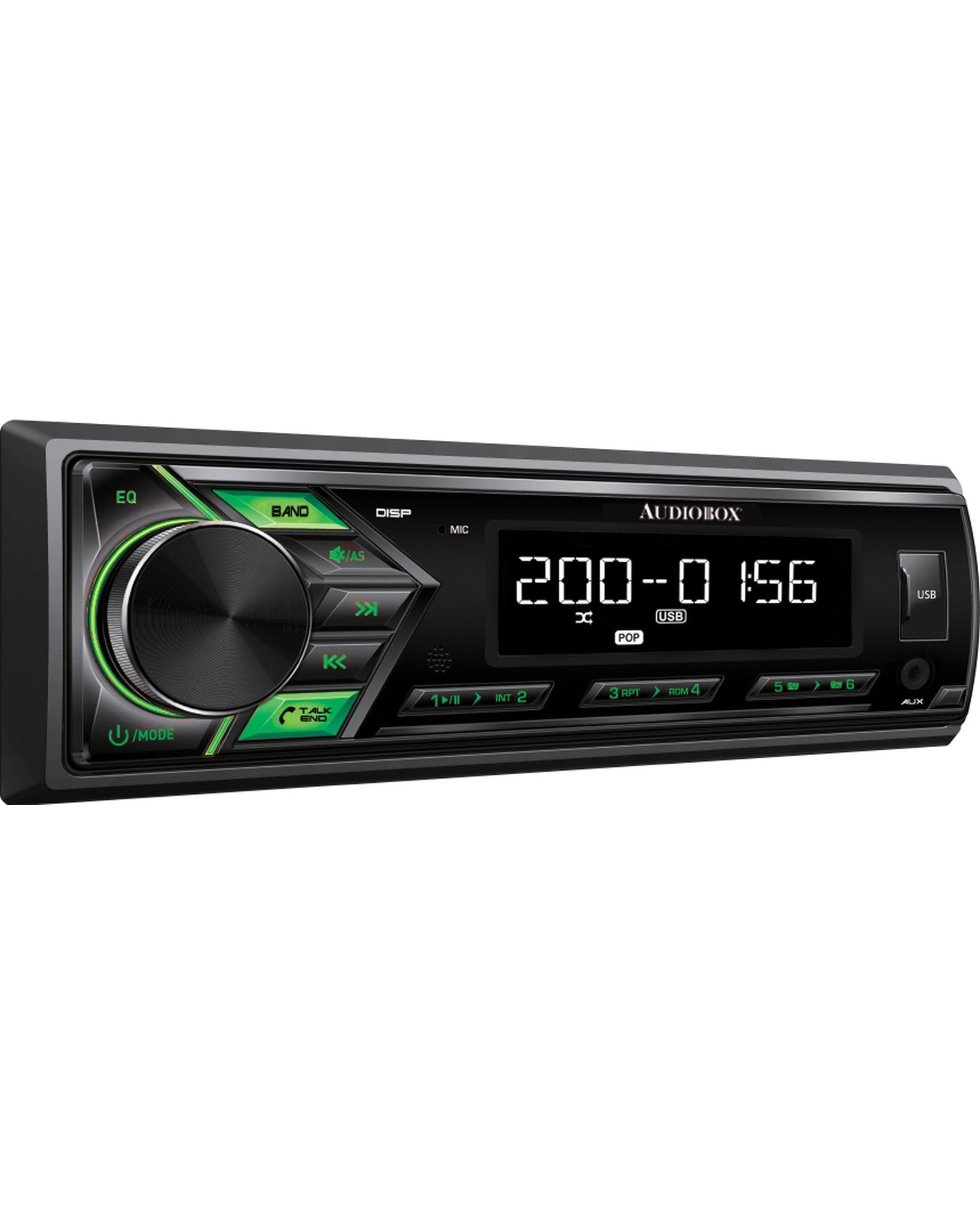 Audiobox CS-200 Car Stereo Single-Din Detachable faceplate with Bluetooth and App Control - Top ElectrosCar StereoCS-200810059431638