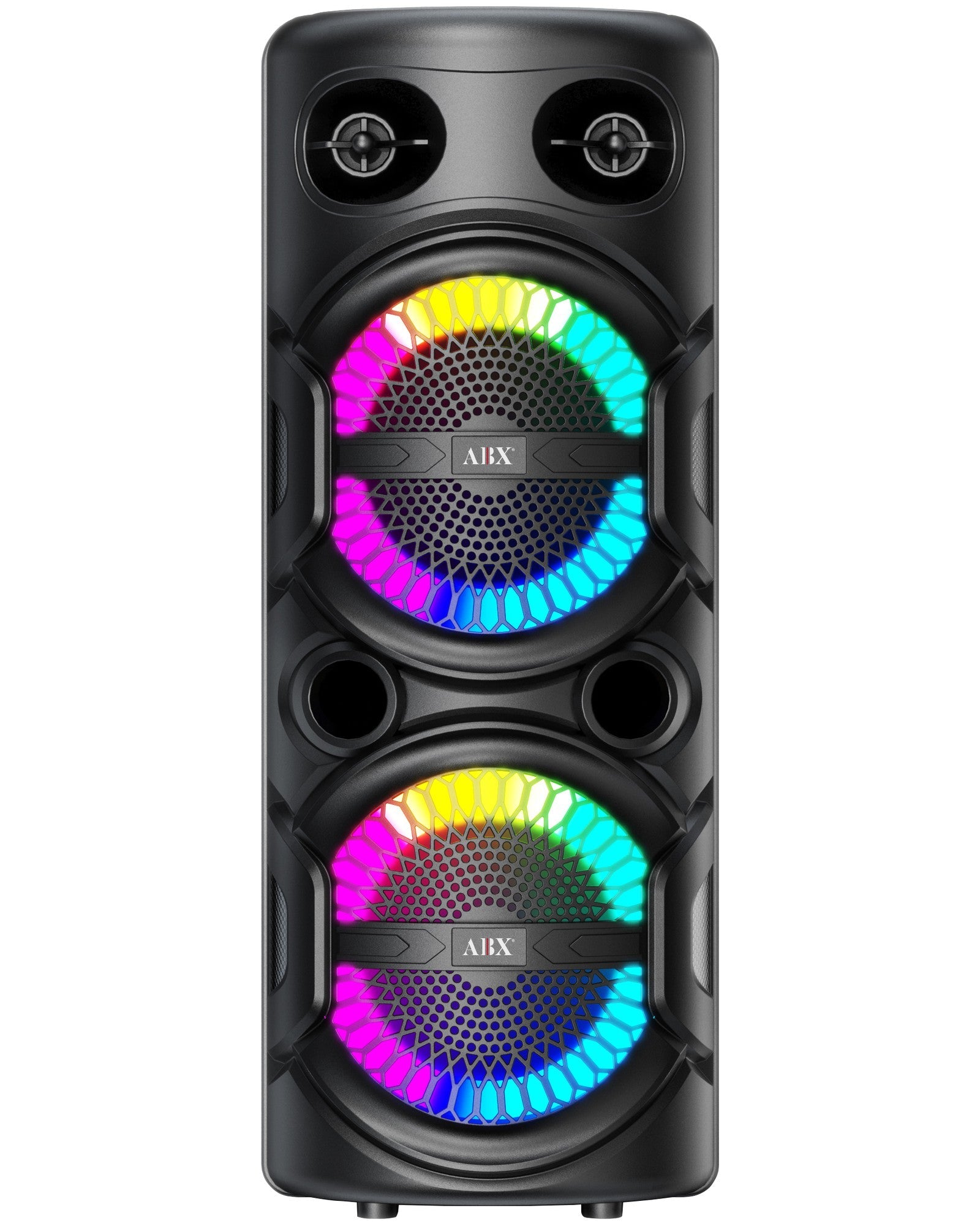 Audiobox Dual 8" Karaoke Party Speaker with Microphone & Ring Lights - Bluetooth, USB, TF, FM, AUX - Top ElectrosKaraoke SpeakerABX-286R810059432017