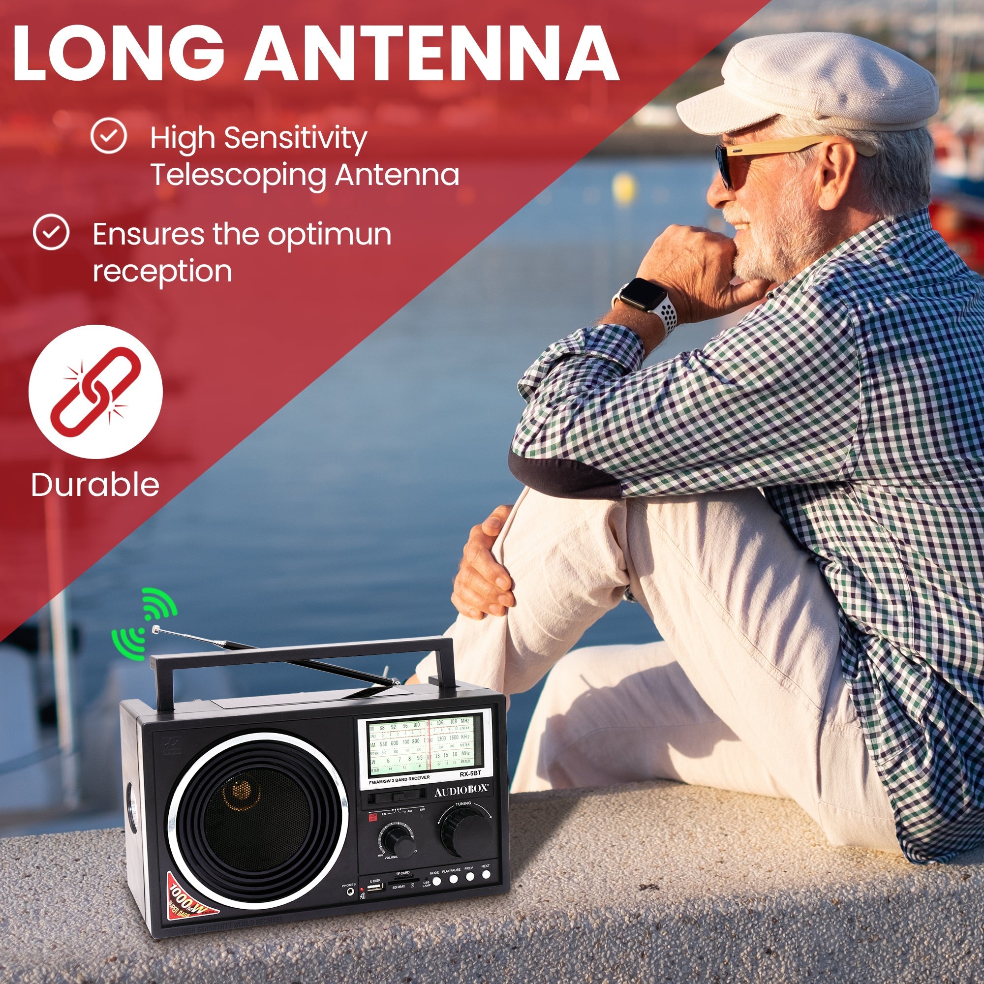 Audiobox RX-5BT 3-Band with MP3 Player - Top ElectrosRX-5BT850006218851