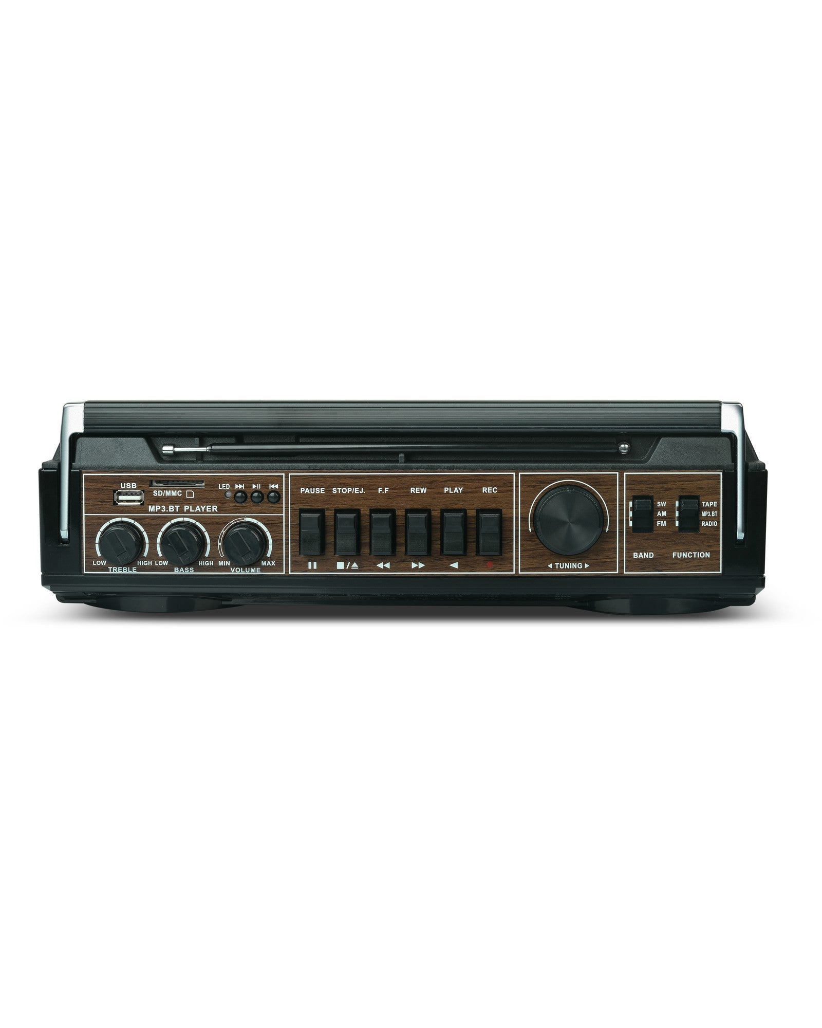 Audiobox RXC-25BT Cassette Player & Recorder with AM/FM/SW Radio - Top ElectrosSpeakersRXC-25BT BLACK810059430471