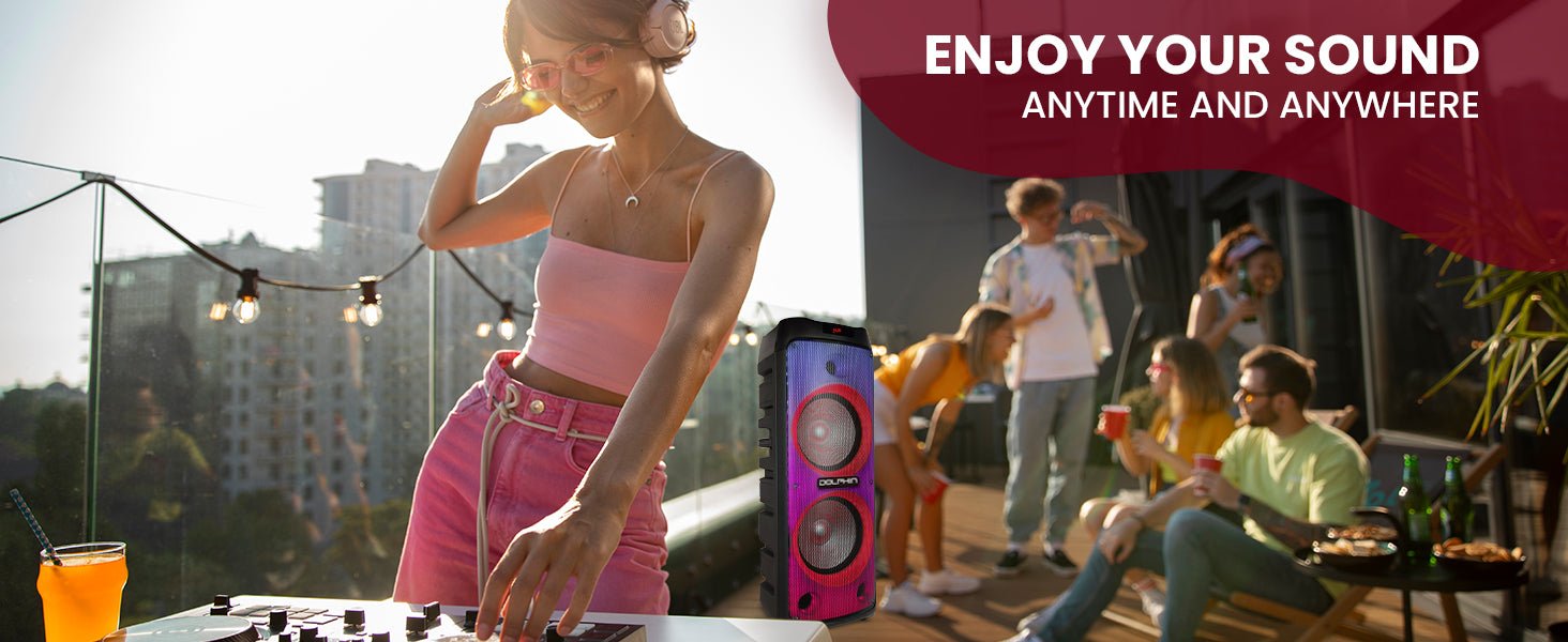 Dolphin KP-380 Triple 8” Portable Karaoke Speaker - Top ElectrosSpeakersKP-380810059431355