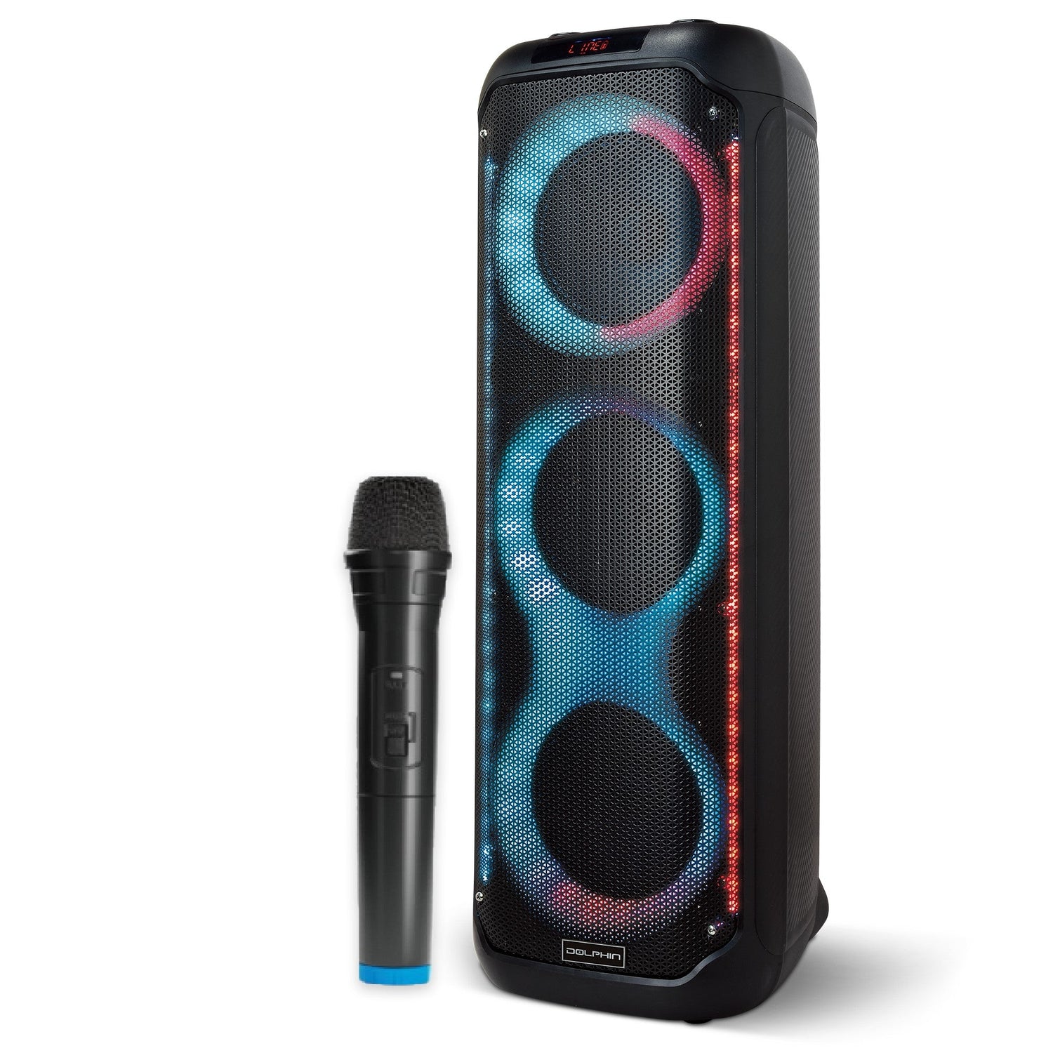 Dolphin KP-380 Triple 8” Portable Karaoke Speaker - Top ElectrosSpeakersKP-380810059431355