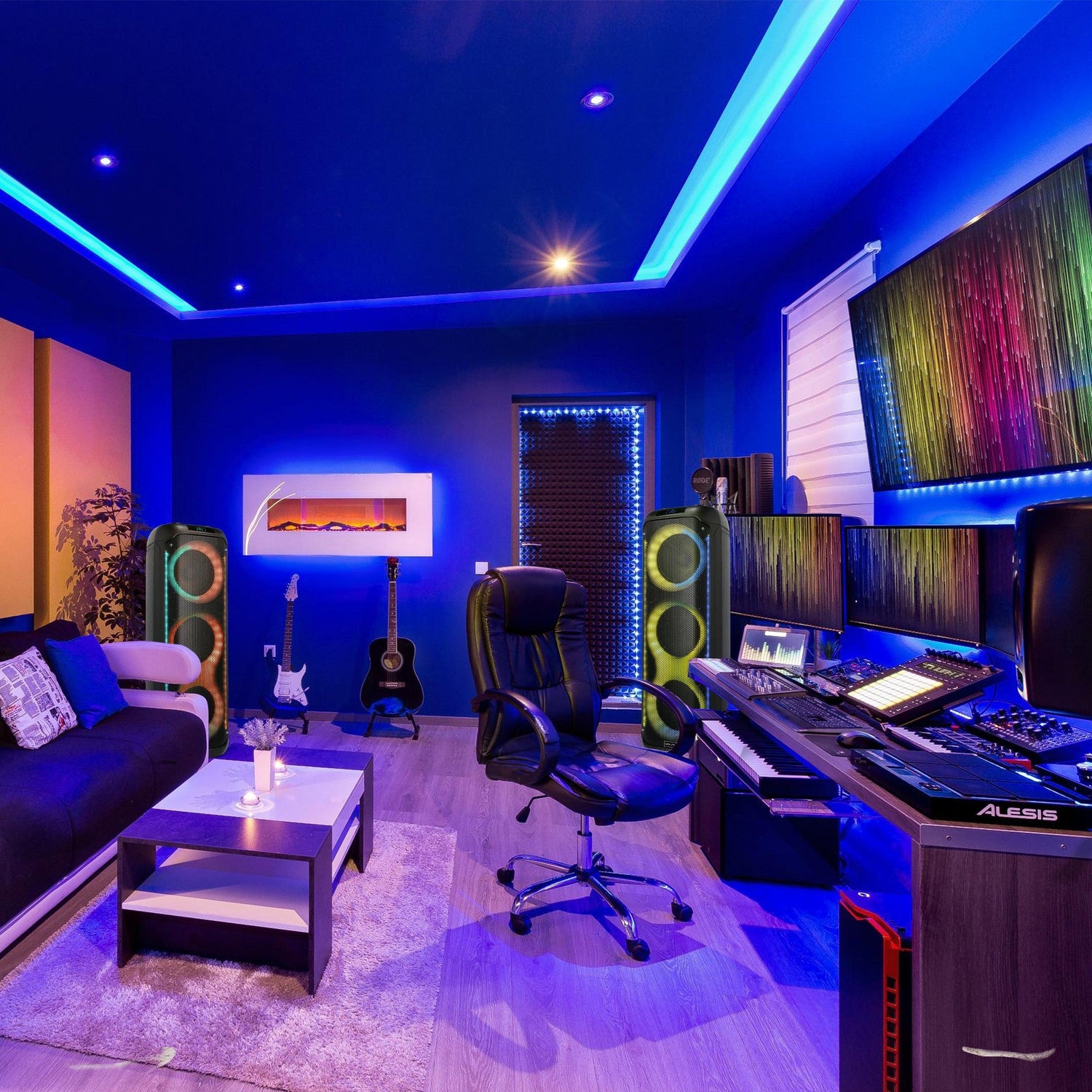 Dolphin KP-380 Triple 8” Portable Karaoke Speaker - Top ElectrosSpeakersKP-380810059431355