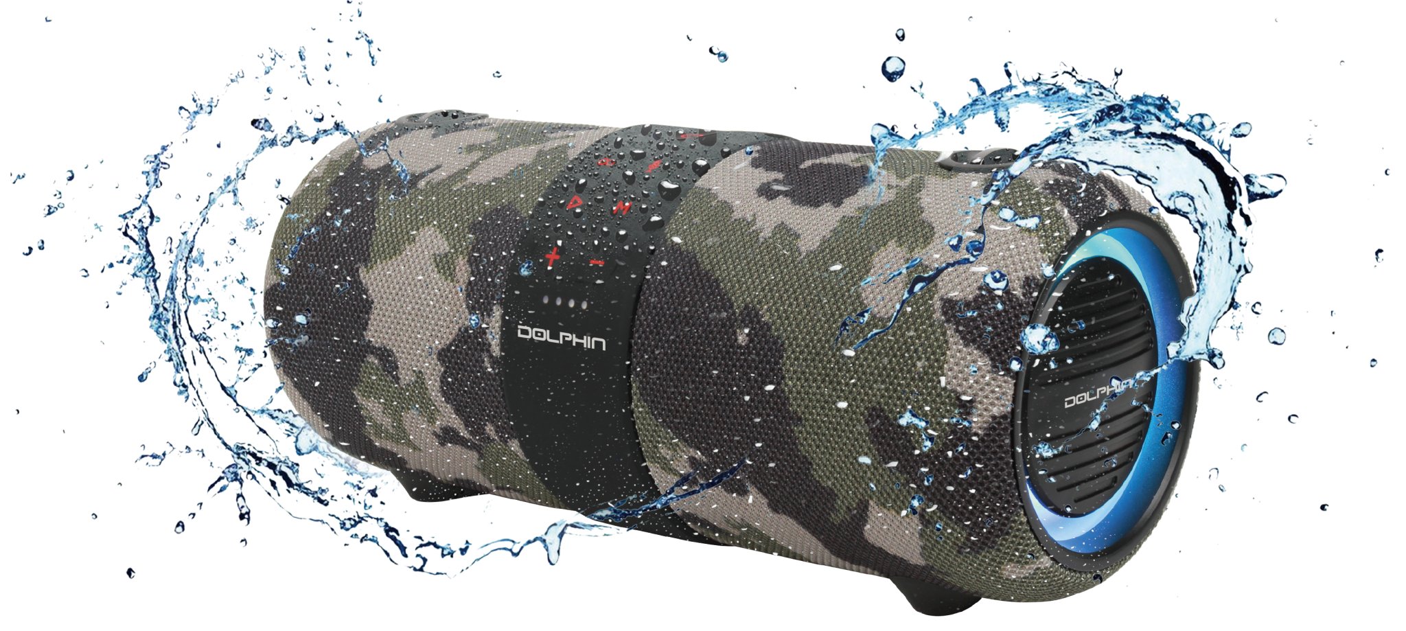 Dolphin LX-60 Camouflage Bluetooth Speaker Waterproof Boombox with DSP - Top ElectrosSpeakersLX-60-CAMO810059431621
