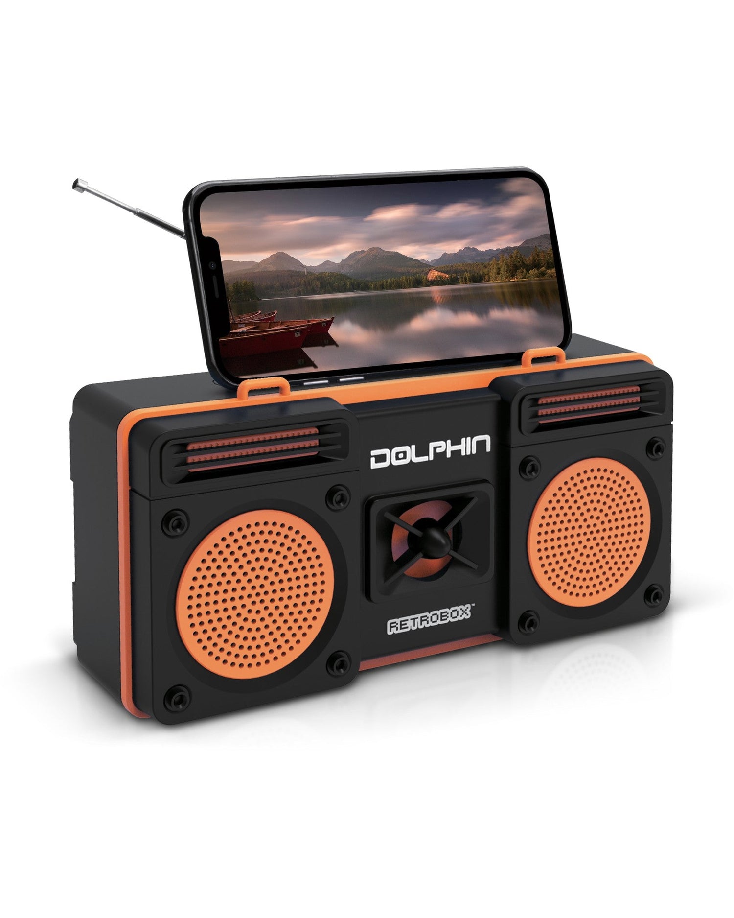 Dolphin RTX-20 Retrobox™ Portable Bluetooth Radio Choose from Colors - Top ElectrosRadioRTX-20 ORANGE810059430938