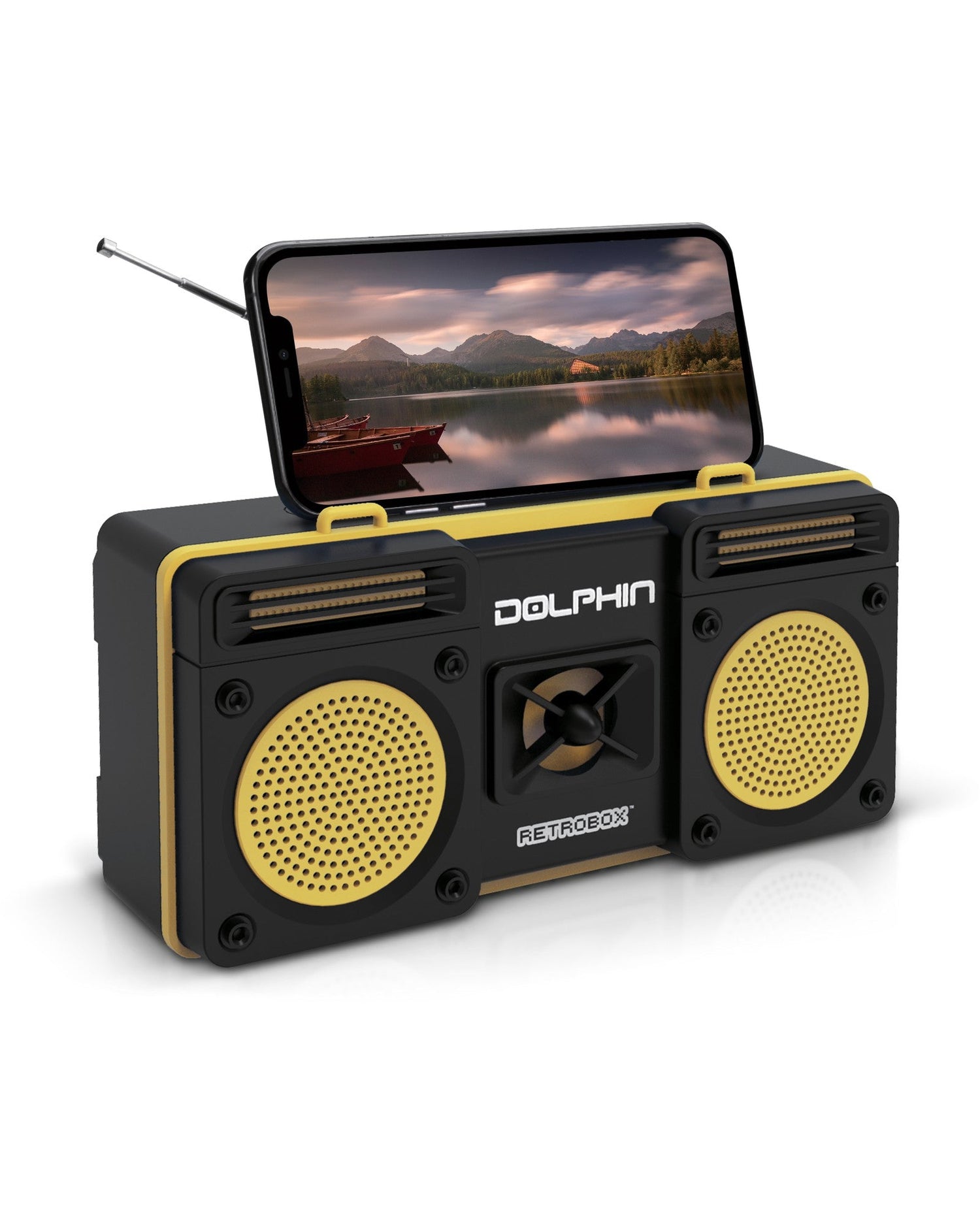 Dolphin RTX-20 Retrobox™ Portable Bluetooth Radio Choose from Colors - Top ElectrosRadioRTX-20 YELLOW810059430945