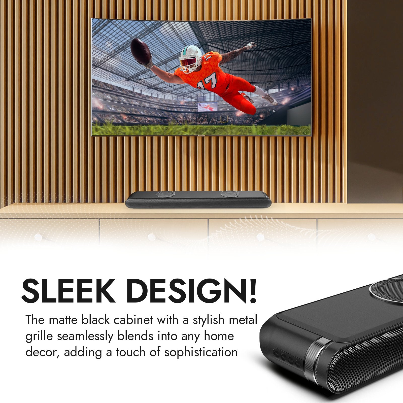 Dolphin SNB-1100S All-In-One Soundbar with Subwoofer, Loud with Deep Bass - Top ElectrosSpeakersSNB-1100S810059431461