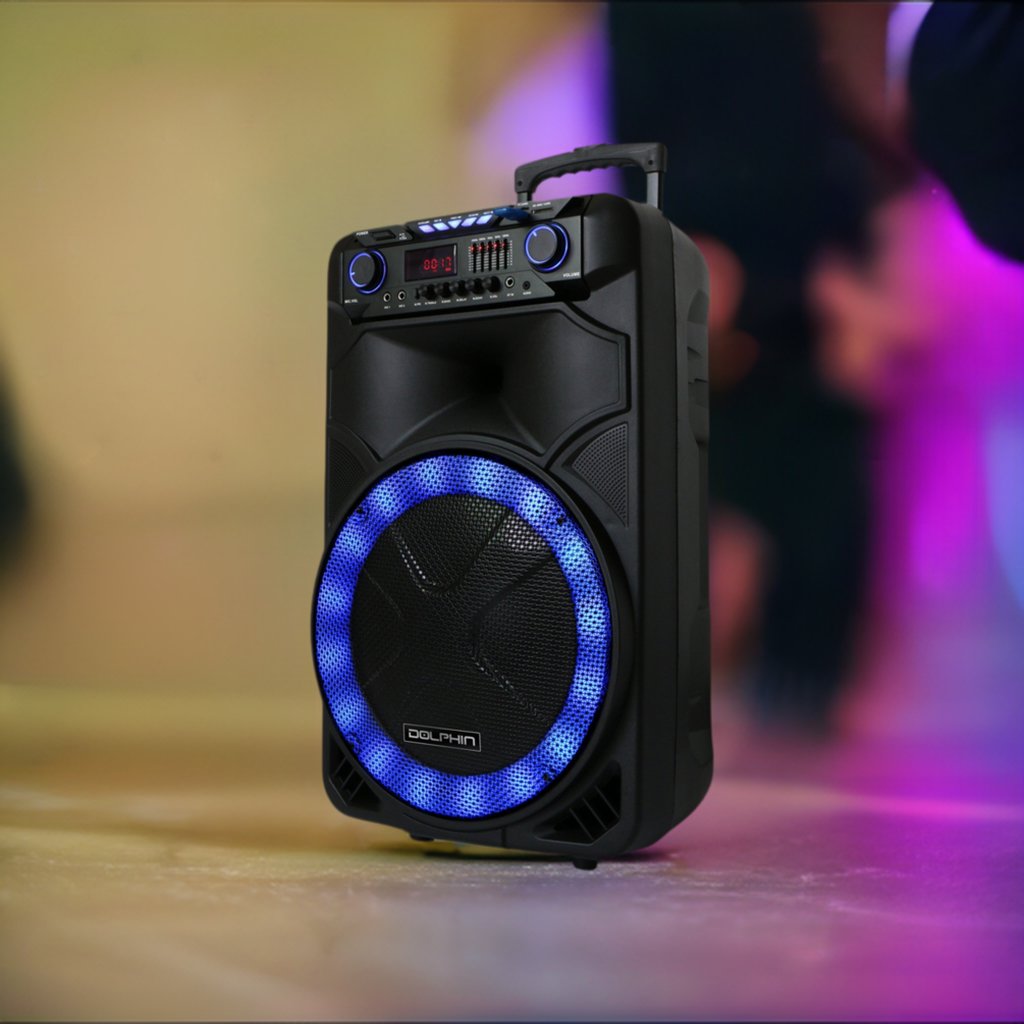 Dolphin SP-1500RBT 15" Rechargeable Bluetooth Party Speaker - Top ElectrosSpeakersSP-1500RBT850006218134