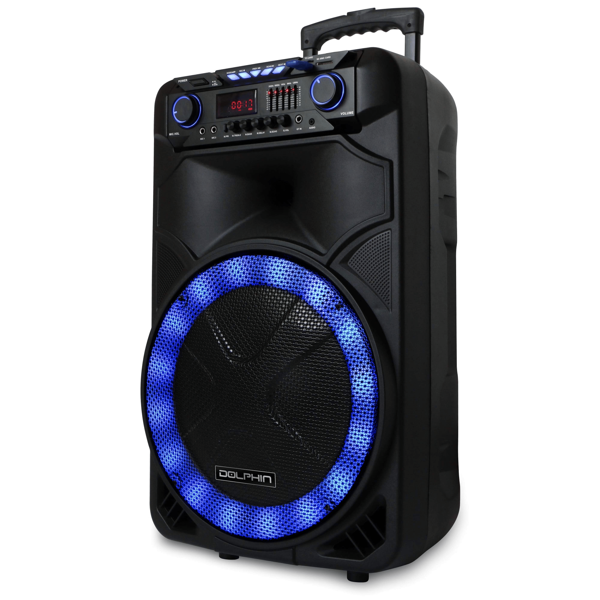 Dolphin SP-1500RBT 15" Rechargeable Bluetooth Party Speaker - Top ElectrosSpeakersSP-1500RBT850006218134