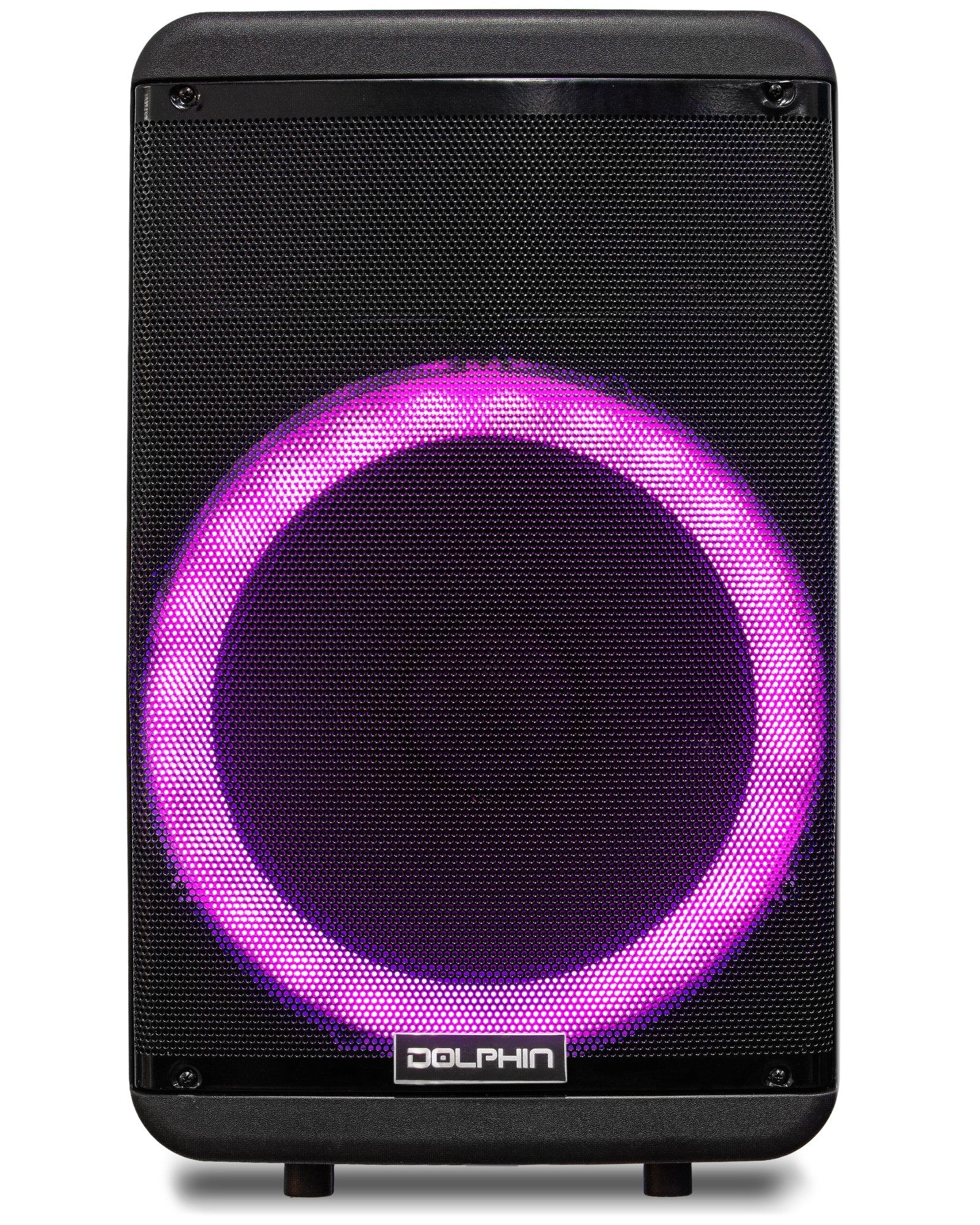 Dolphin SP-1600RBT Party Speaker | 15" 3600W Loud Sound System w/LED Lights, Includes Microphone & Remote Control - Top ElectrosSpeakersSP-1600RBT850006218905