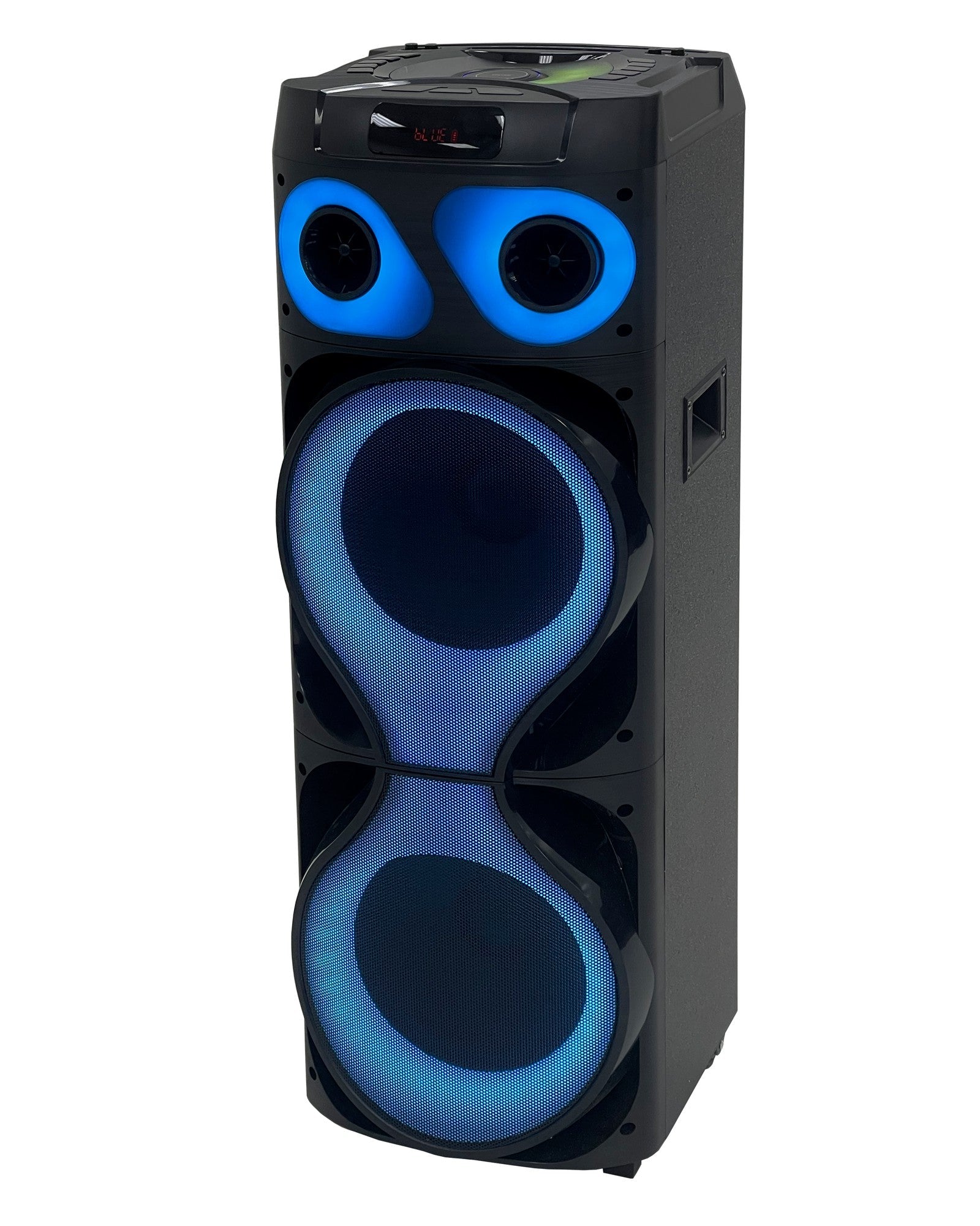 Dolphin SP-2150RBT Dual 12" Rechargeable Party Speaker with Two Wireless Microphones - Top ElectrosSP-2150RBT