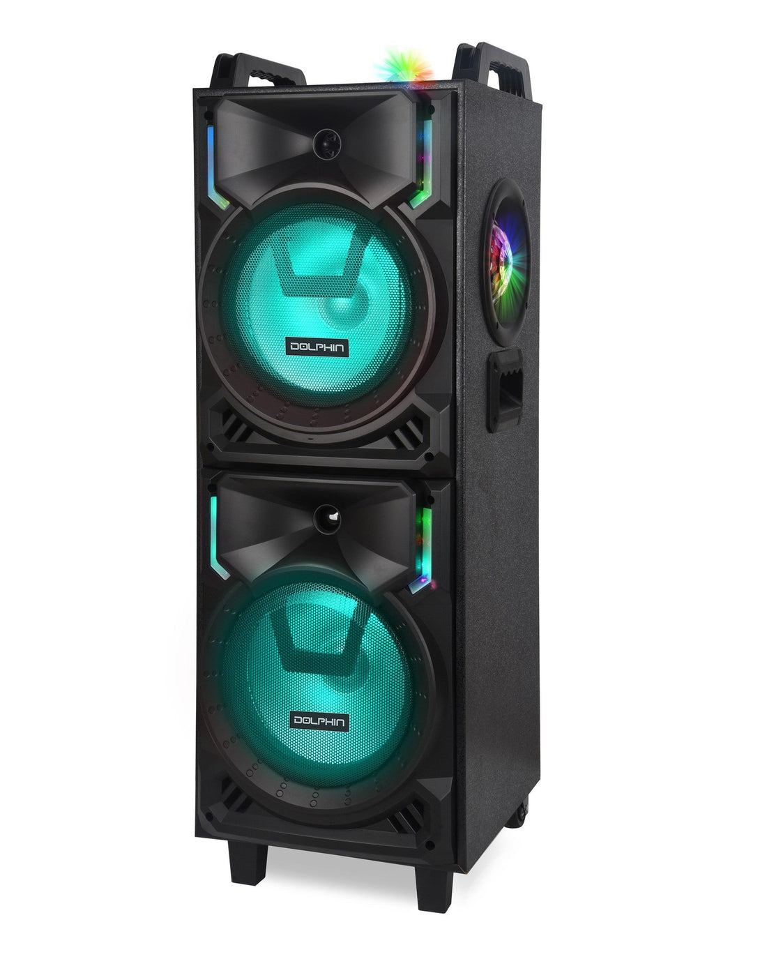 Dolphin SP-230BT Dual 10" Active Party Speaker with Disco Lights - Top ElectrosSpeakersSP-230BT810059430655