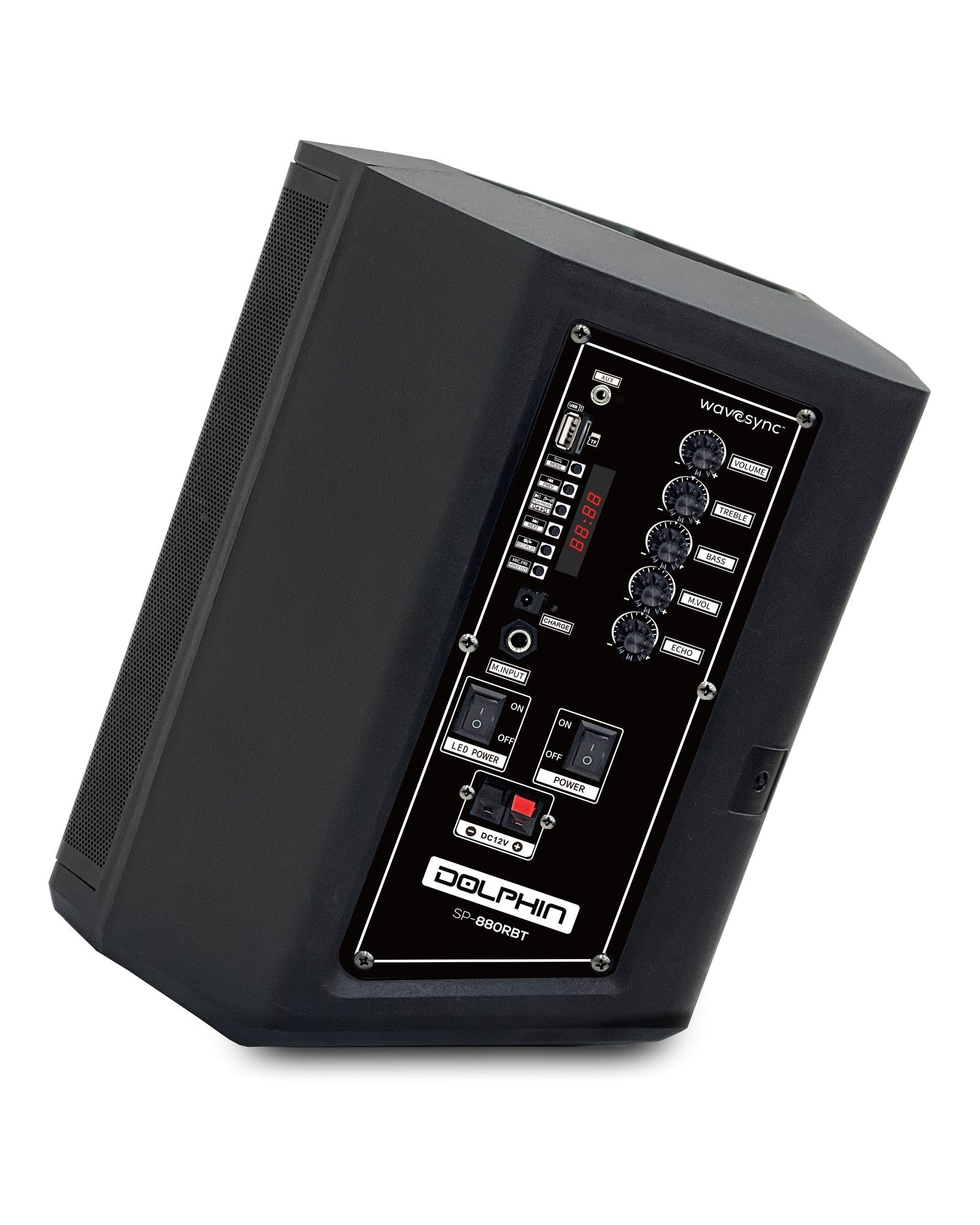 Dolphin SP-880RBT Rechargeable 8” Party Speaker with Tilt Function - Top ElectrosSpeakersSP-880RBT810059431430