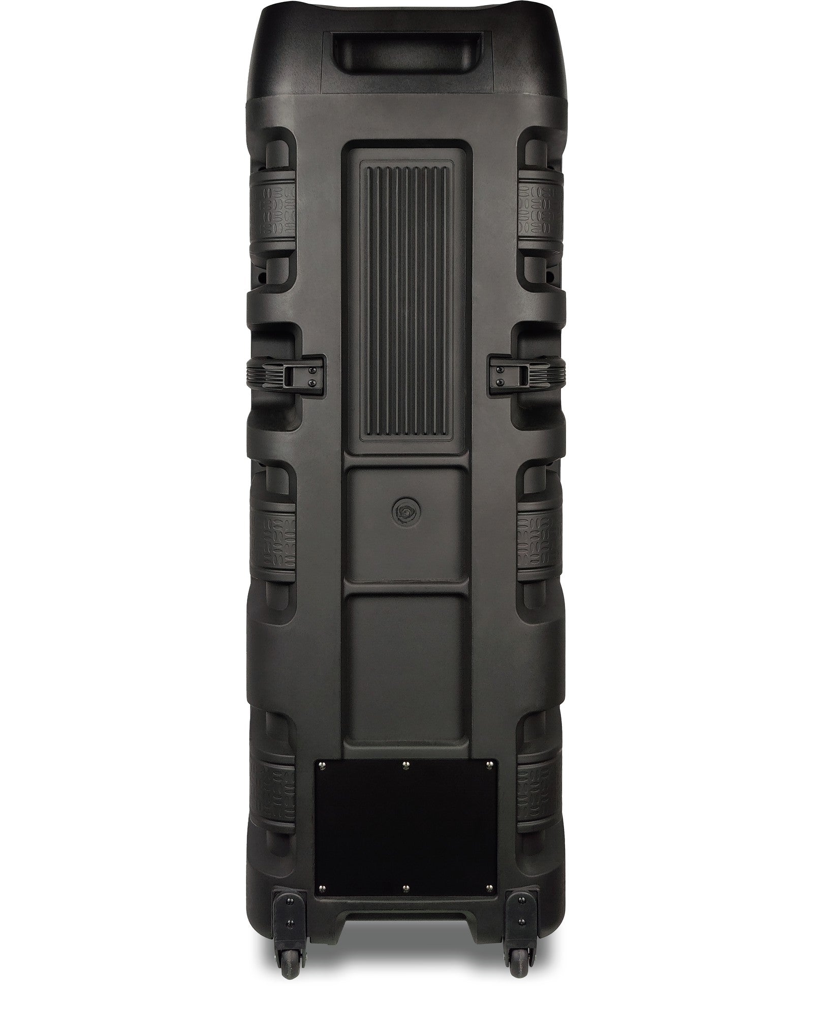 Dolphin SPF-1212R Powerful Sound & BASS 5100W | Portable Rechargeable Big Party Speaker | Dual 12", 3X 1 Tweeters | LED Party Lights, Handles and Wheels, Includes 2X Mic & Remote Control - Top ElectrosSpeakersSPF-1212R810059431263
