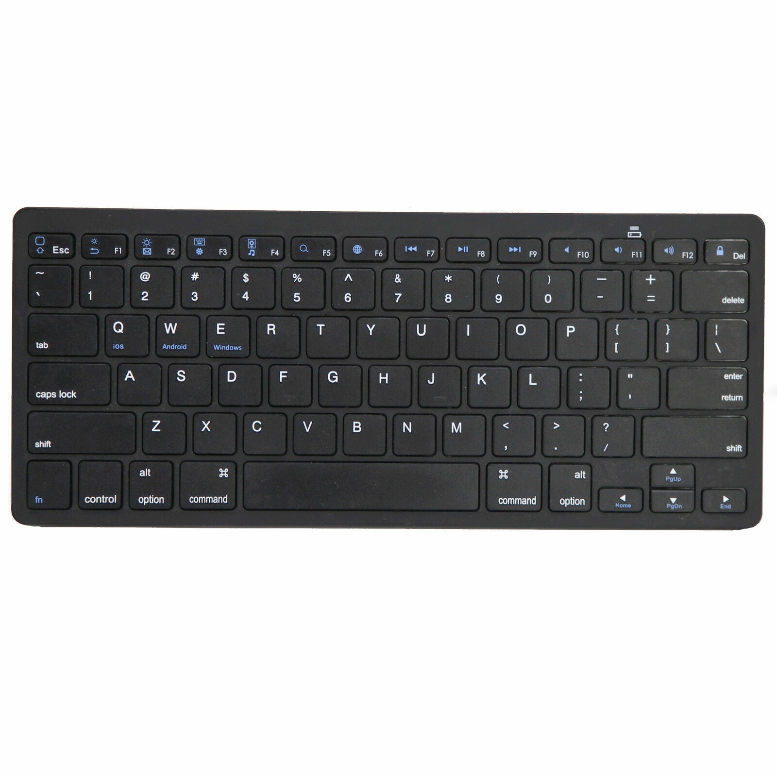 Wireless Keyboard for Apple or PC Bluetooth Black Or White - Top ElectrosKeyboardKEYBOARD BLACK