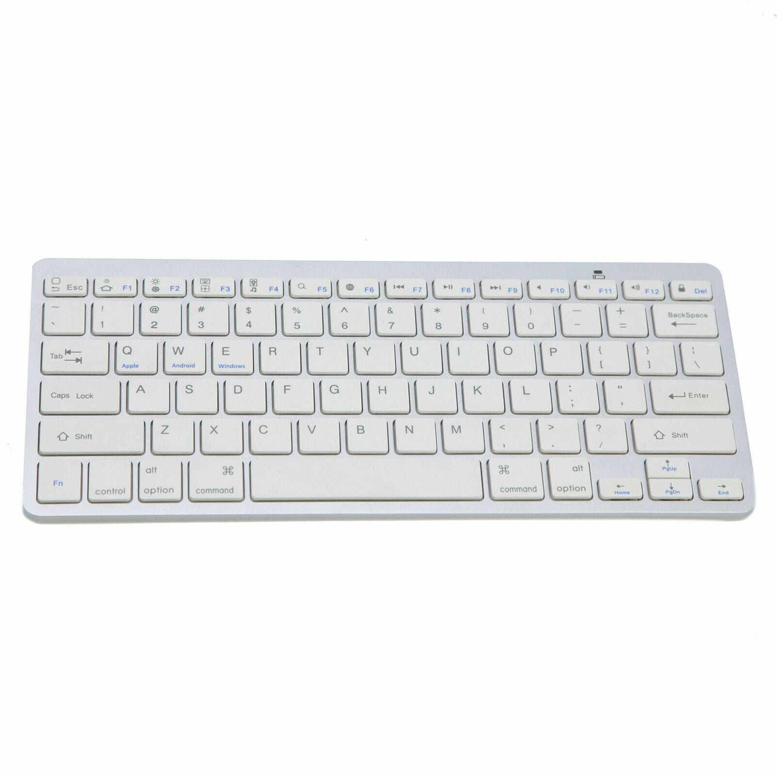 Wireless Keyboard for Apple or PC Bluetooth Black Or White - Top ElectrosKeyboardKEYBOARD BLACK