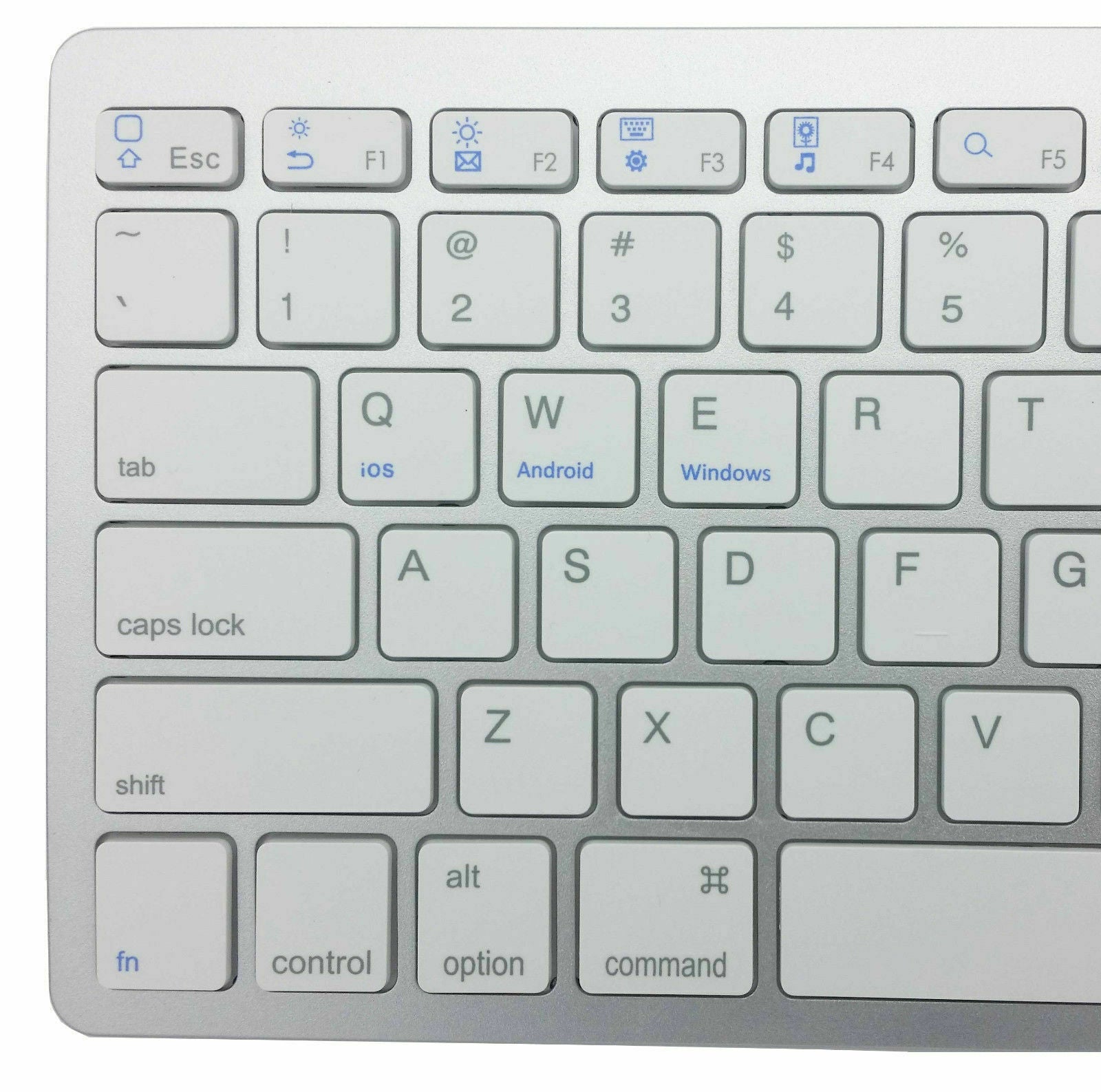 Wireless Keyboard for Apple or PC Bluetooth Black Or White - Top ElectrosKeyboardKEYBOARD BLACK