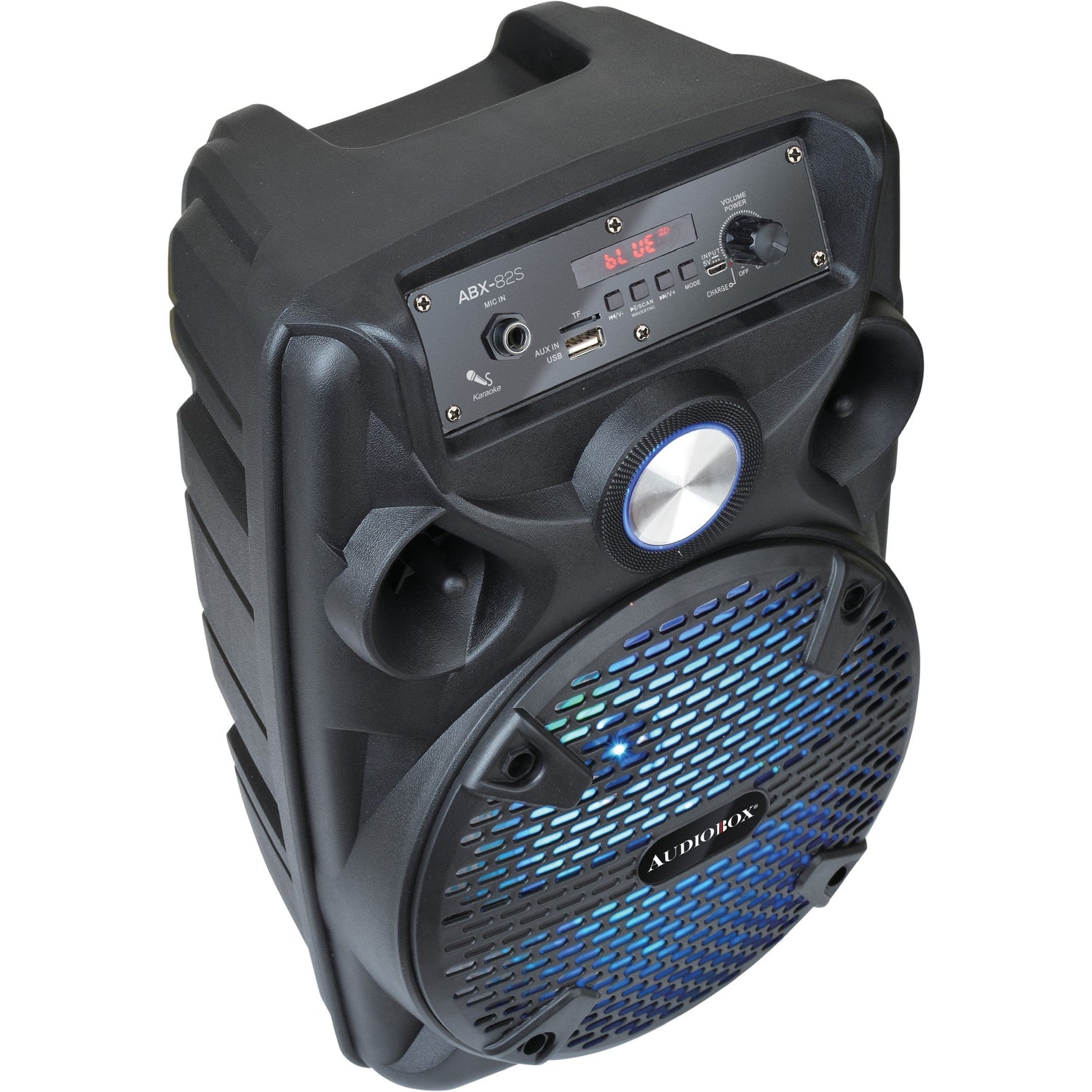 ABX-82S Portable 8&quot; PA Speaker with Stand and Wired Microphone - Perfect for Karaoke &amp; Public Address - Top ElectrosSpeakersABX-82S810059430143