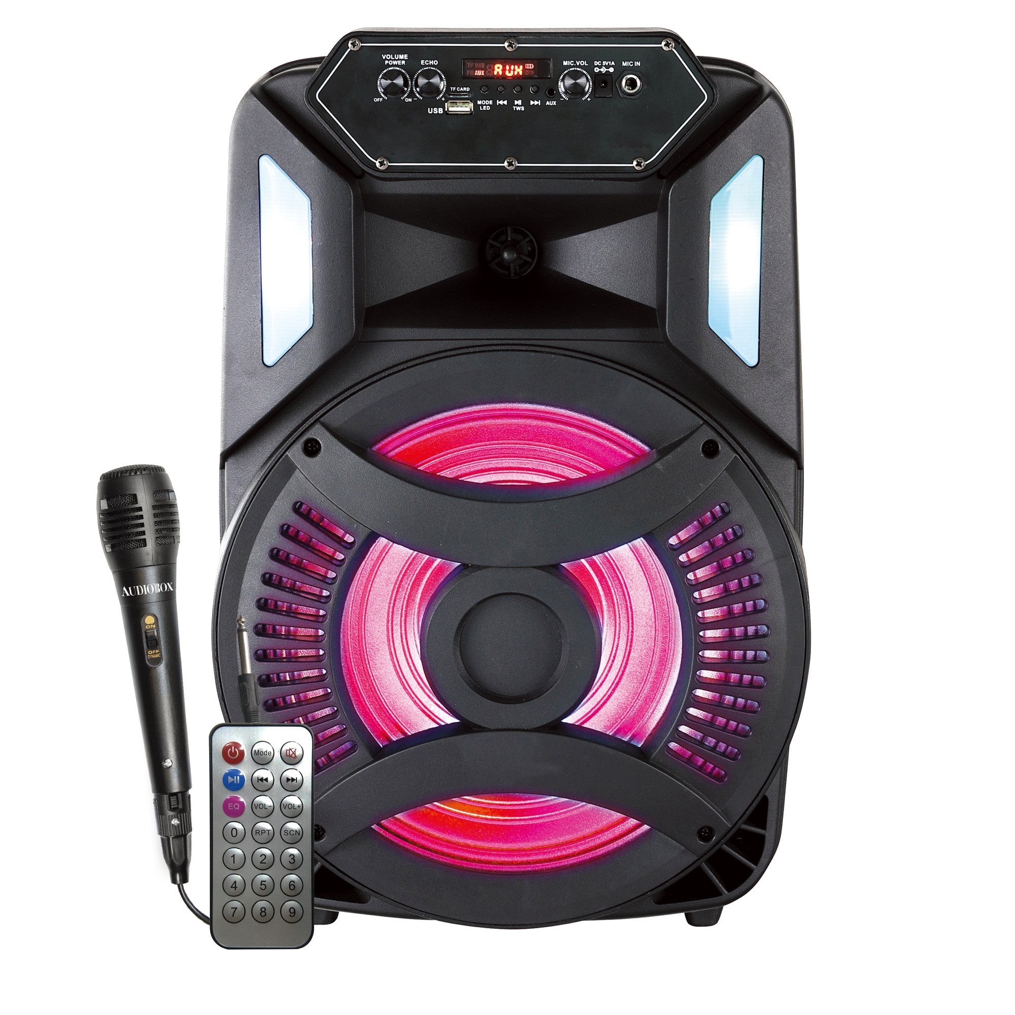 AudioBox ABX-126R – 12” Bluetooth PA Speaker, WaveSync, Sound-Activated ...