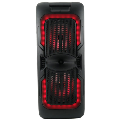 AudioBox ABX - 2085R Rechargeable Bluetooth Party Speaker with Mic, Dual 8&quot; Woofers, WaveSync, USB/TF/FM/AUX, Type - C Charging, Portable for Indoor &amp; Outdoor Use - Top ElectrosParty SpeakersABX - 2085R810059432758
