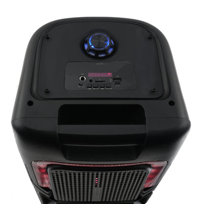 AudioBox ABX - 2085R Rechargeable Bluetooth Party Speaker with Mic, Dual 8&quot; Woofers, WaveSync, USB/TF/FM/AUX, Type - C Charging, Portable for Indoor &amp; Outdoor Use - Top ElectrosParty SpeakersABX - 2085R810059432758