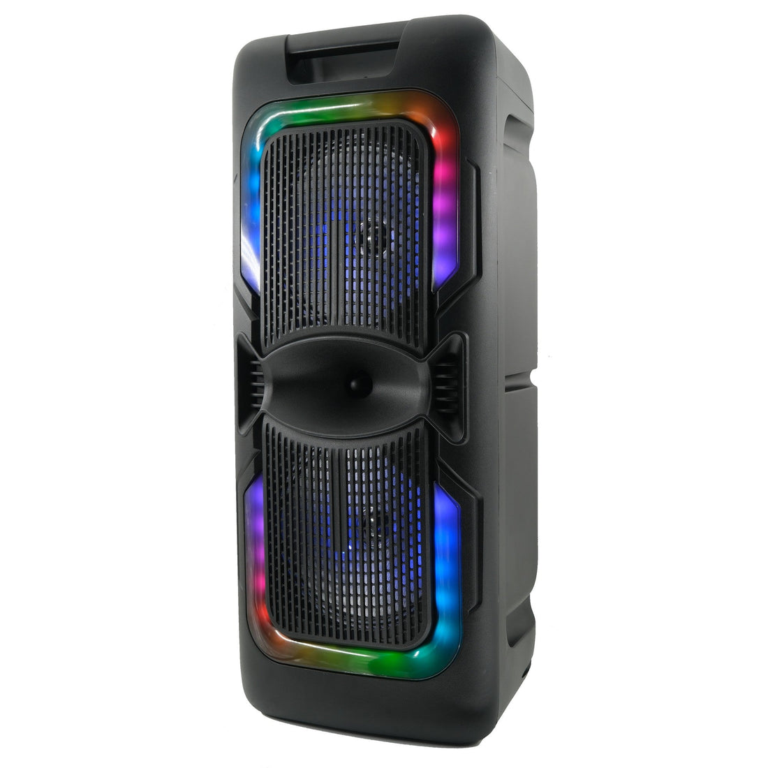 AudioBox ABX - 2085R Rechargeable Bluetooth Party Speaker with Mic, Dual 8" Woofers, WaveSync, USB/TF/FM/AUX, Type - C Charging, Portable for Indoor & Outdoor Use - Top ElectrosParty SpeakersABX - 2085R810059432758