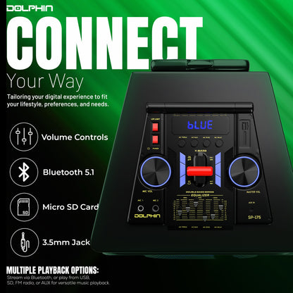 Dolphin SP - 175 Dual 15” Professional Speaker Ground Shaker - Top ElectrosSpeakersSP - 175810059431478