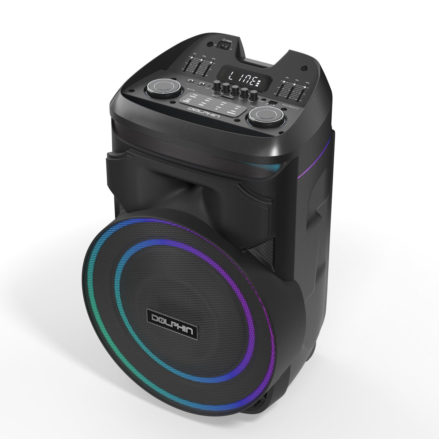 Dolphin SP-1800RBT 100W 18” Portable Bluetooth Speaker with LED