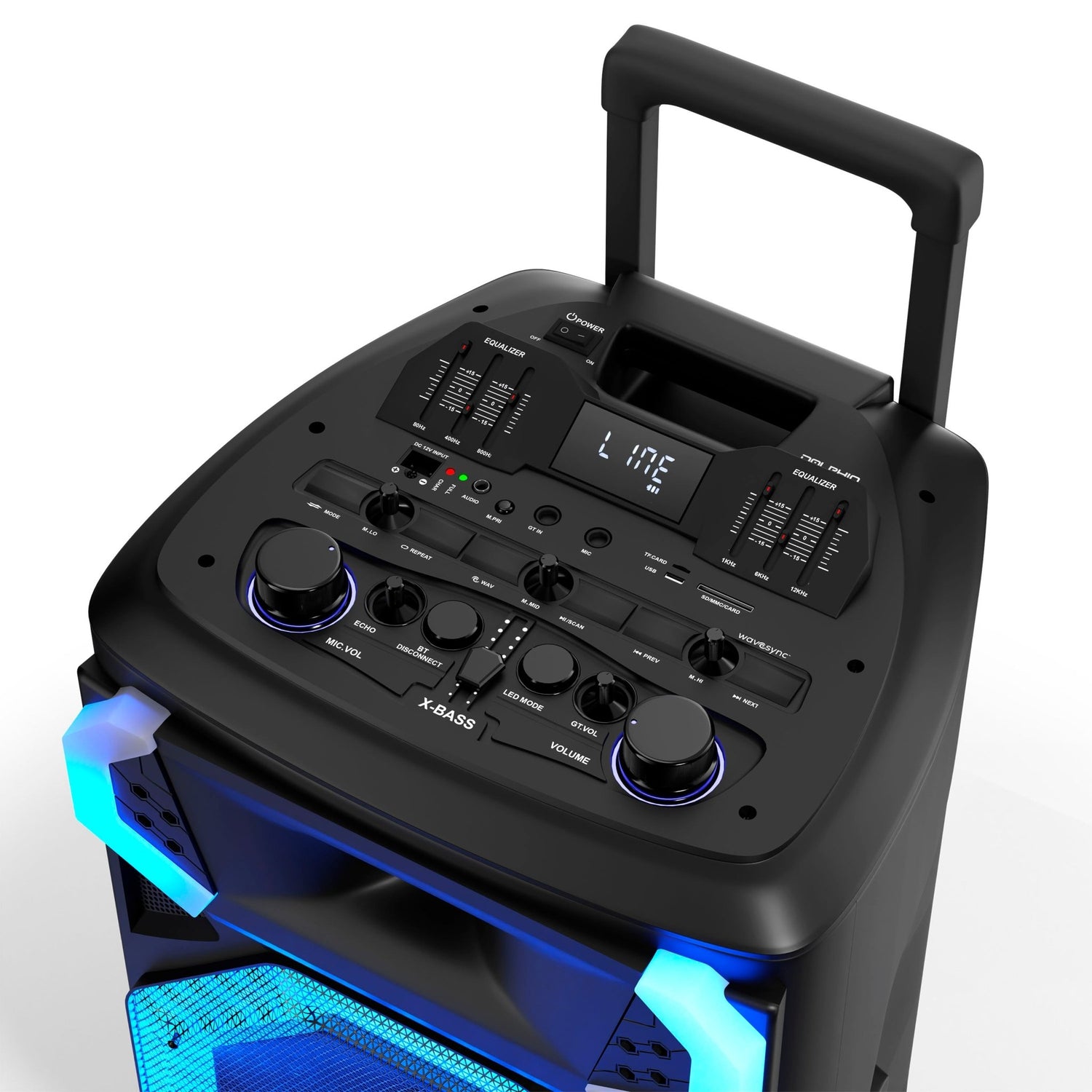 Dolphin SP-3112RBT 40W 12” Portable Bluetooth Speaker with LED