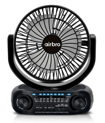 🌀 RXF - 50 Solar Portable Fan &amp; Speaker - Top ElectrosFanRXF - 50