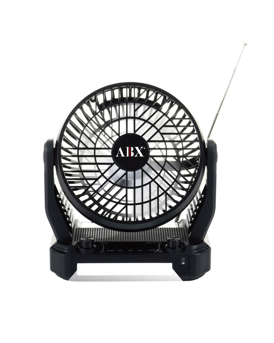 ABX Portable Solar Fan with Speaker and Flash Light - Top ElectrosRXF-40810059431669