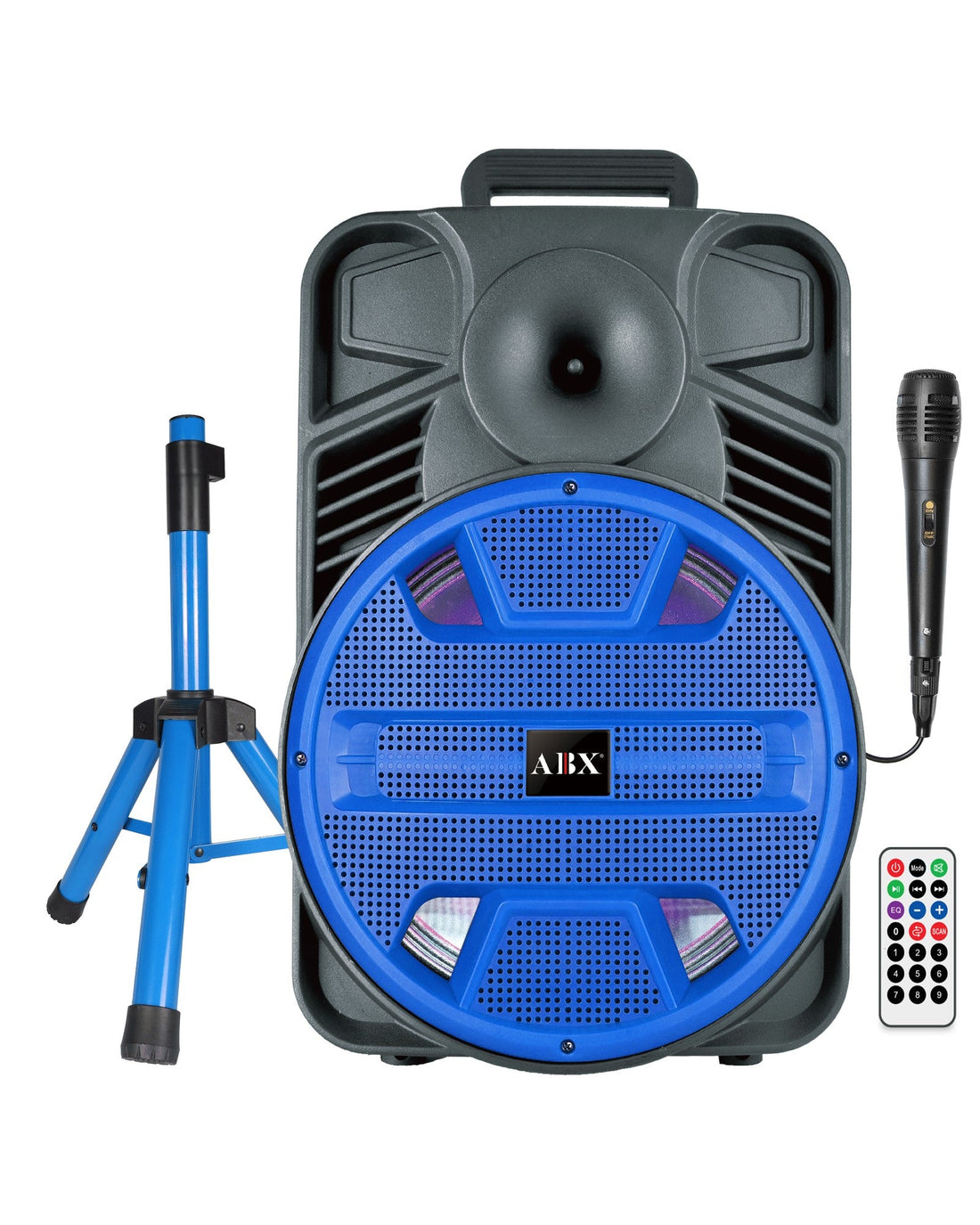 Audiobox ABX-121S 12&quot; PA, Karaoke Speaker with Stand and Microphone - Top ElectrosSpeakersABX-121S BLUE810059431188