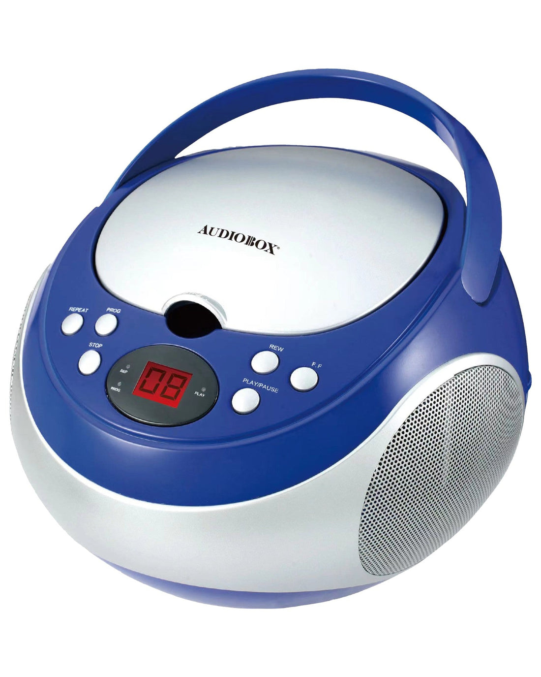 Audiobox CDX-100 Portable CD Player with AM/FM Stereo Radio - Top ElectrosCD PlayerCDX-100 - BLUE