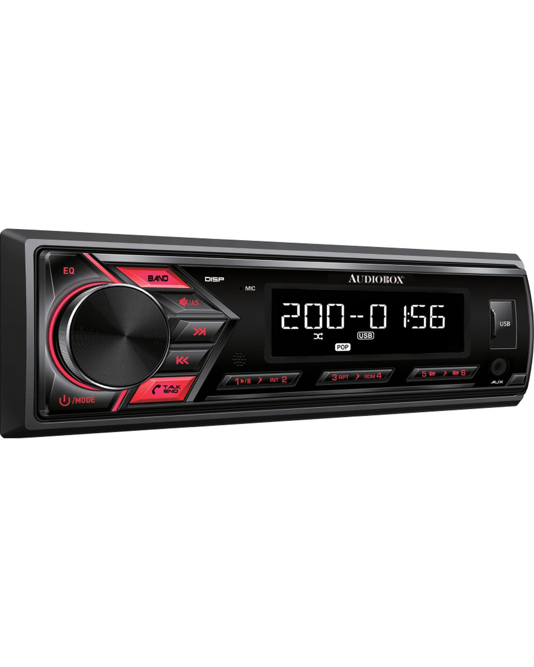 Audiobox CS-200 Car Stereo Single-Din Detachable faceplate with Bluetooth and App Control - Top ElectrosCar StereoCS-200810059431638