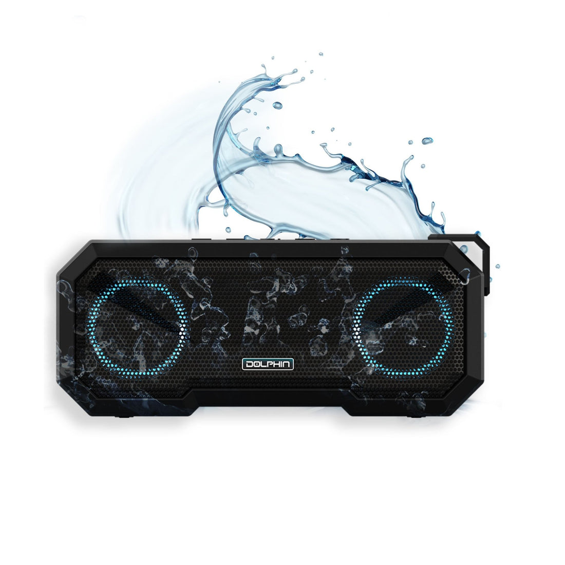 Dolphin DR-40 IPX7 Waterproof Bluetooth® Speaker with Lights - Top ElectrosSpeakersDR-40810059430877