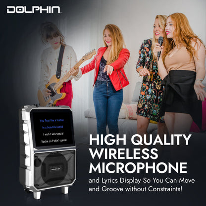 Dolphin KB-85R Portable Karaoke Machine with Touchscreen &amp; Wireless Microphone - Top ElectrosKaraoke SystemKB-85R810059431782