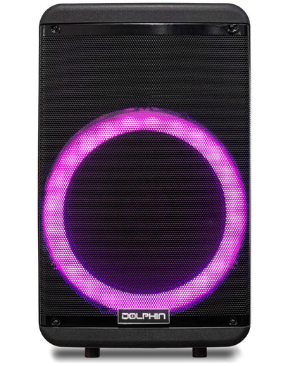 Dolphin SP-1600RBT Party Speaker | 15&quot; 3600W Loud Sound System w/LED Lights, Includes Microphone &amp; Remote Control - Top ElectrosSpeakersSP-1600RBT850006218905