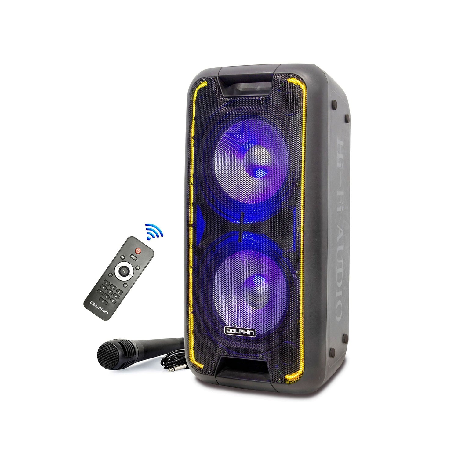 Dolphin SP-210RBT Party Speaker Wireless Bluetooth w/Wheels for Parties, Karaoke, DJ Speakers, Long Battery Life - Top ElectrosSpeakersSP-210RBT682055446769